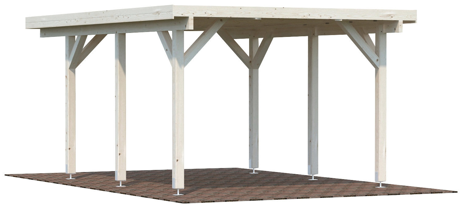 Palmako Einzelcarport "Karl" Massivholz natur