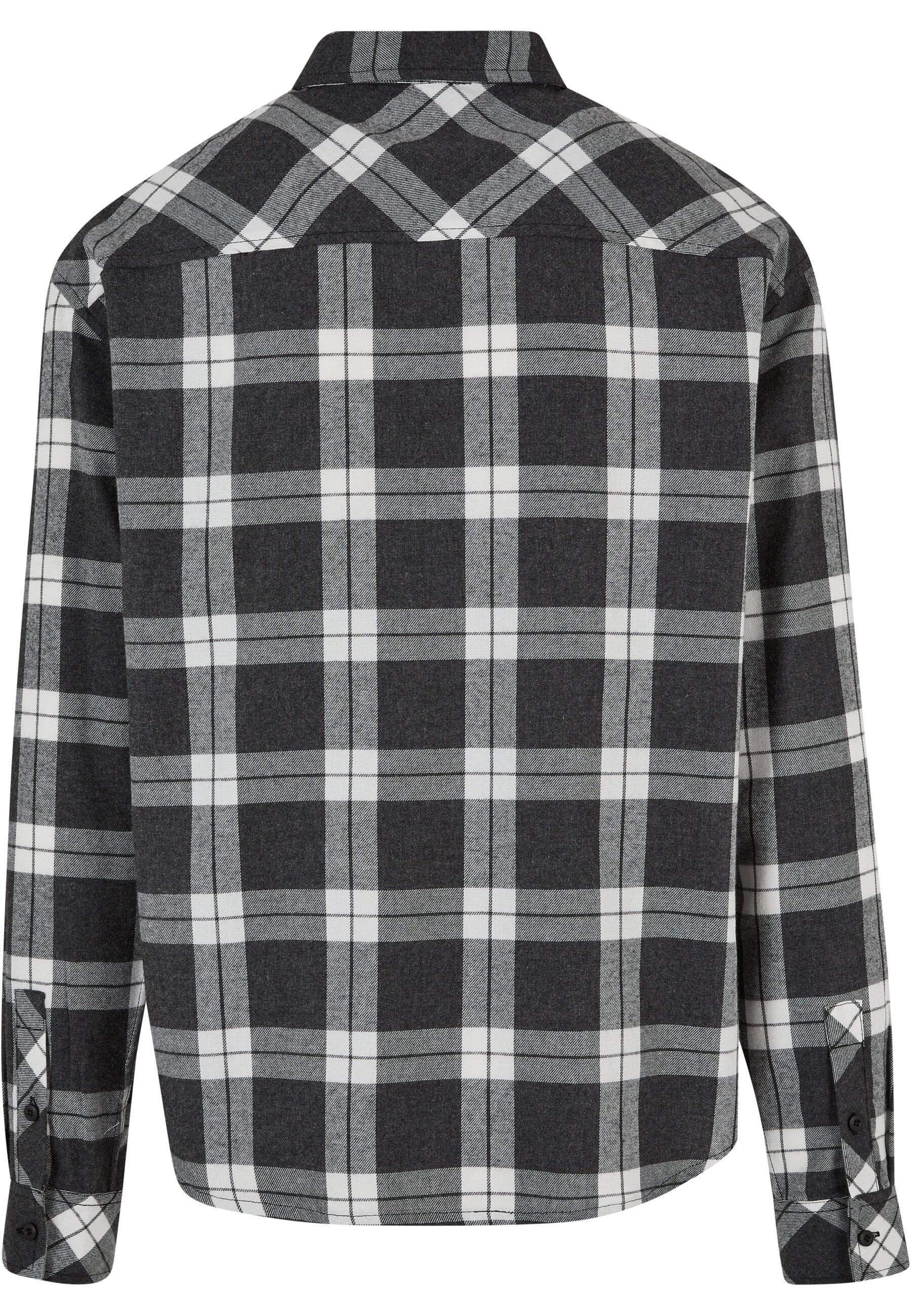 URBAN CLASSICS Langarmshirt "Herren Boxy Dark Checked Shirt", (1 tlg.) günstig online kaufen