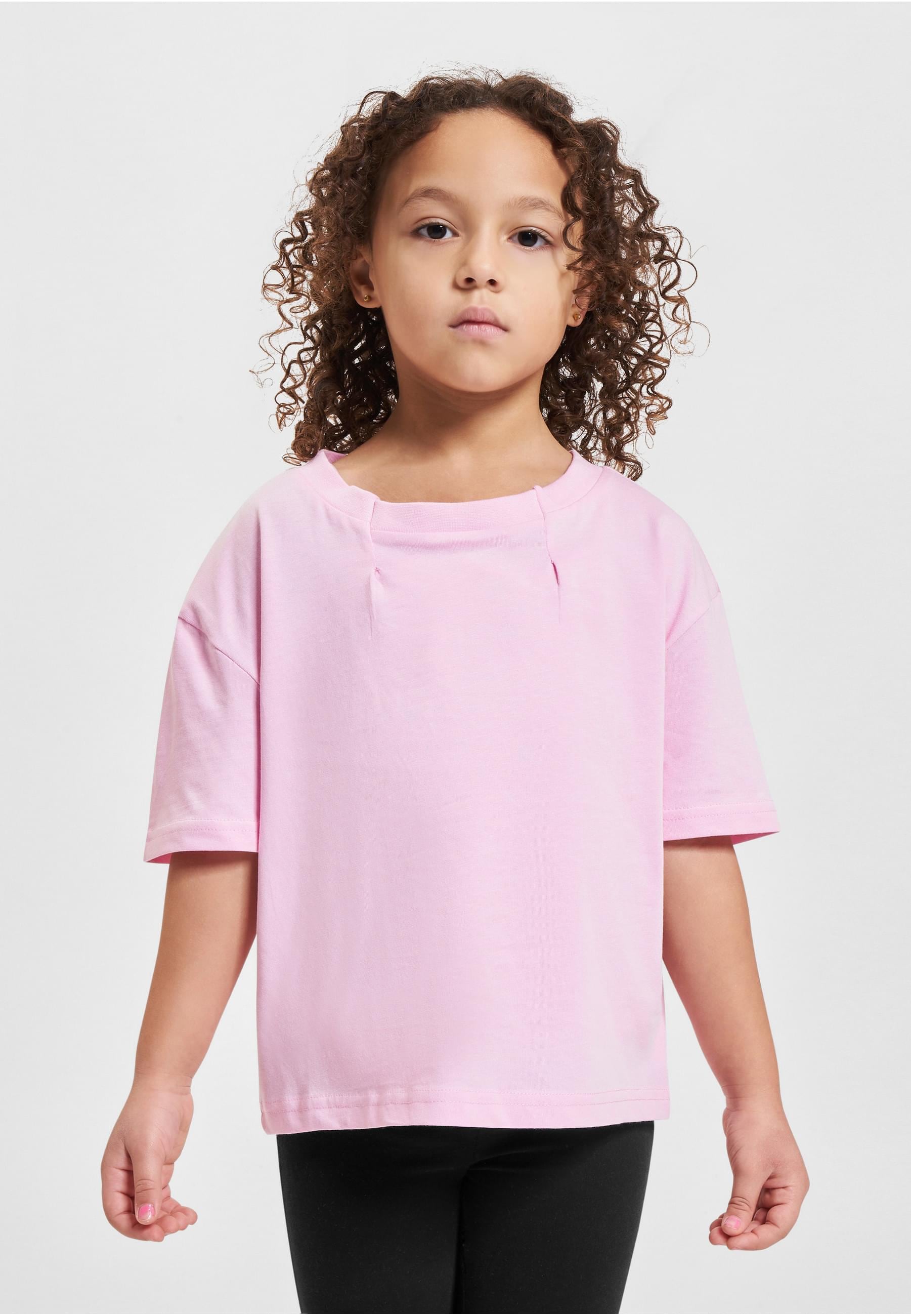 URBAN CLASSICS T-Shirt »Urban Classics Damen Girls Organic Oversized Pleat Tee«, (1 tlg.)