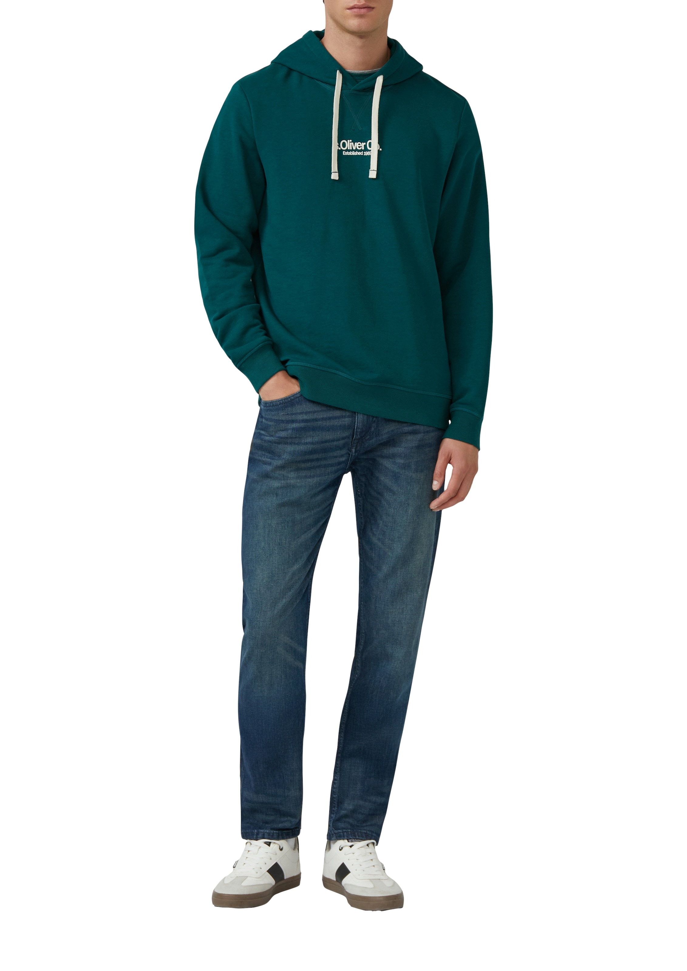 s.Oliver Hoodie, mit Logo Schriftzug