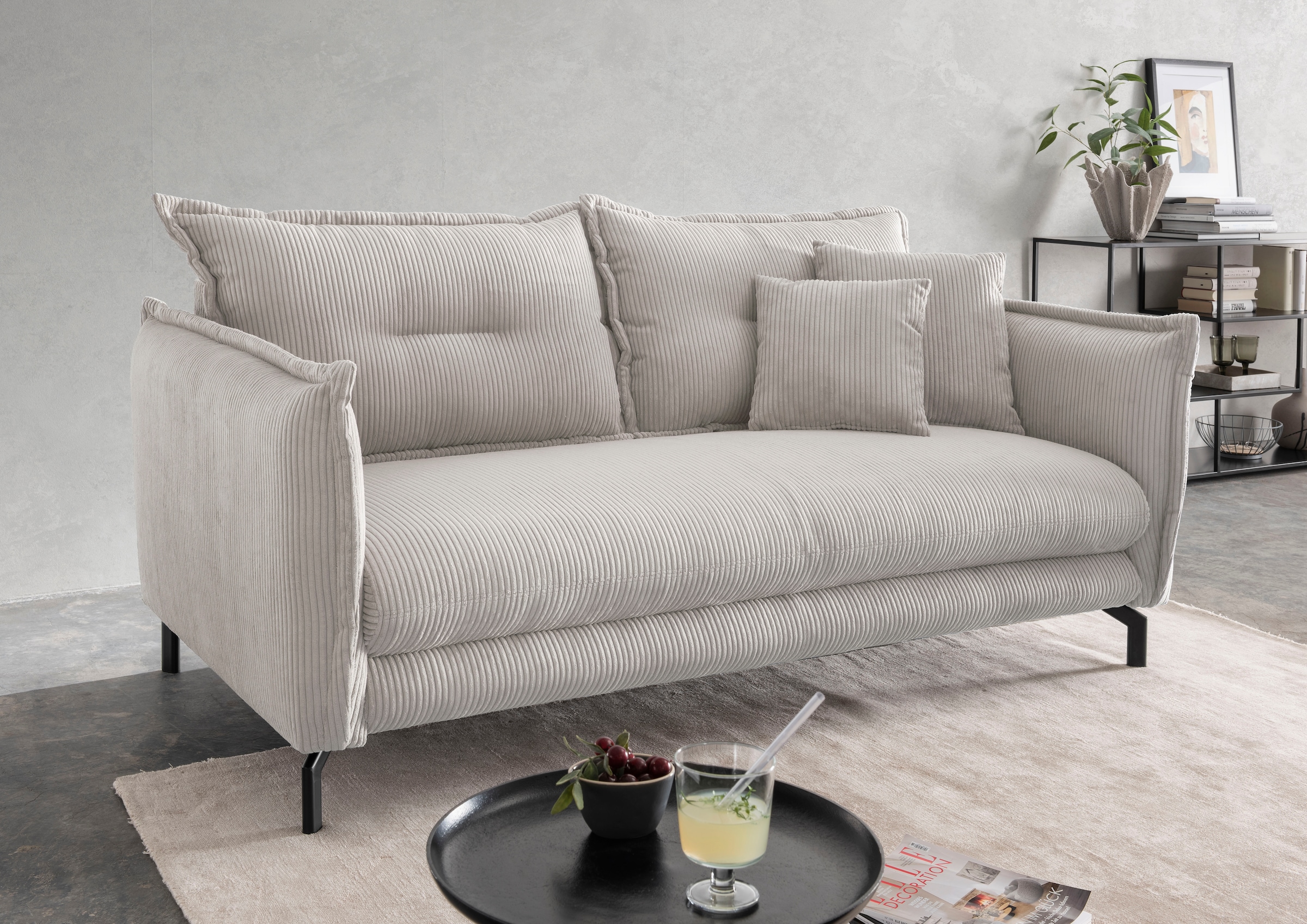 Home affaire Sitzgruppe »LAVA« 3-Sitzer und 2-Sitzer, 2 tlg. tlg.