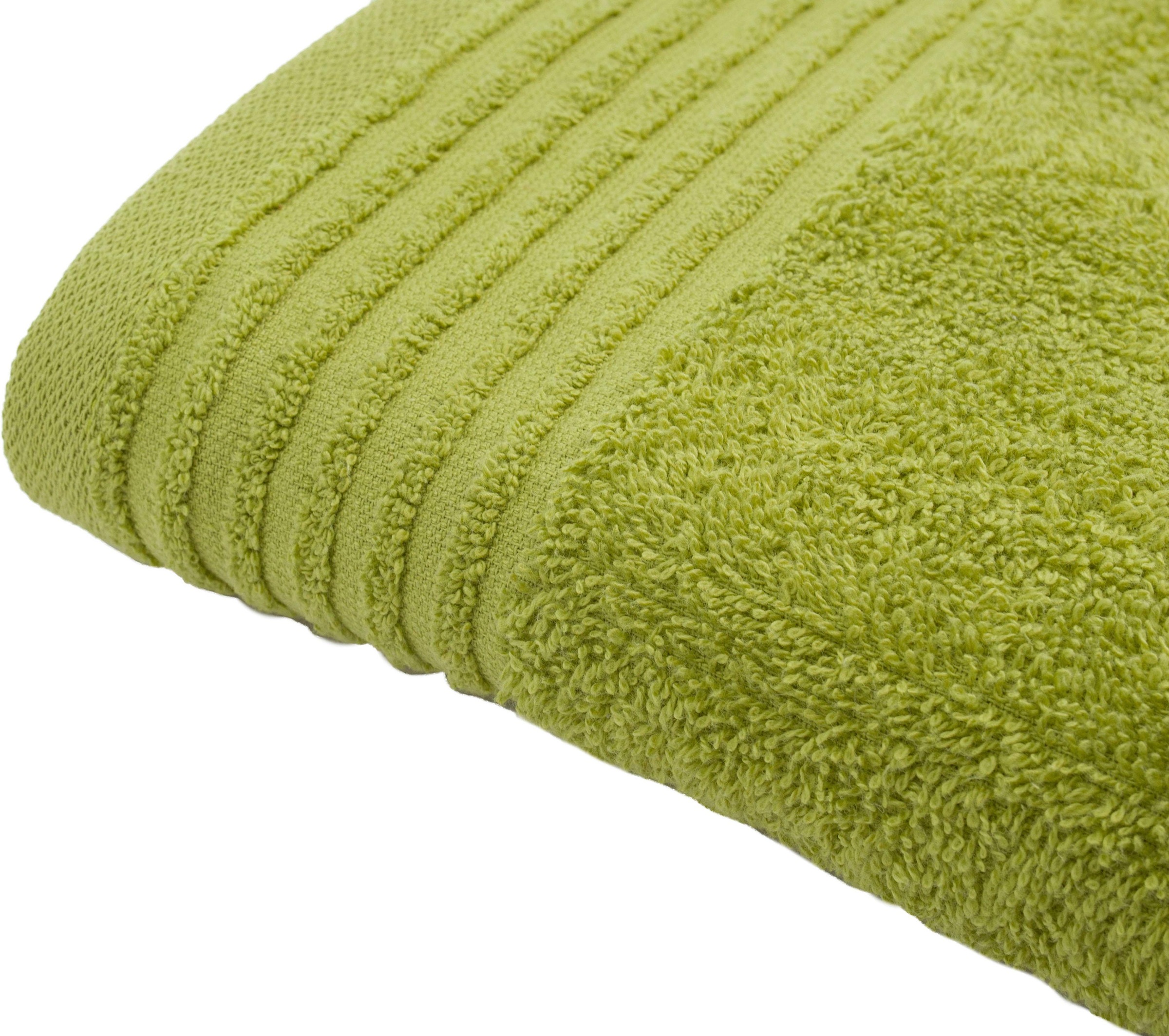 Thumbnail - Gözze Gästehandtücher "Hanna" Set, Uni Farben, strukturierte Bordüre, 100% Baumwolle