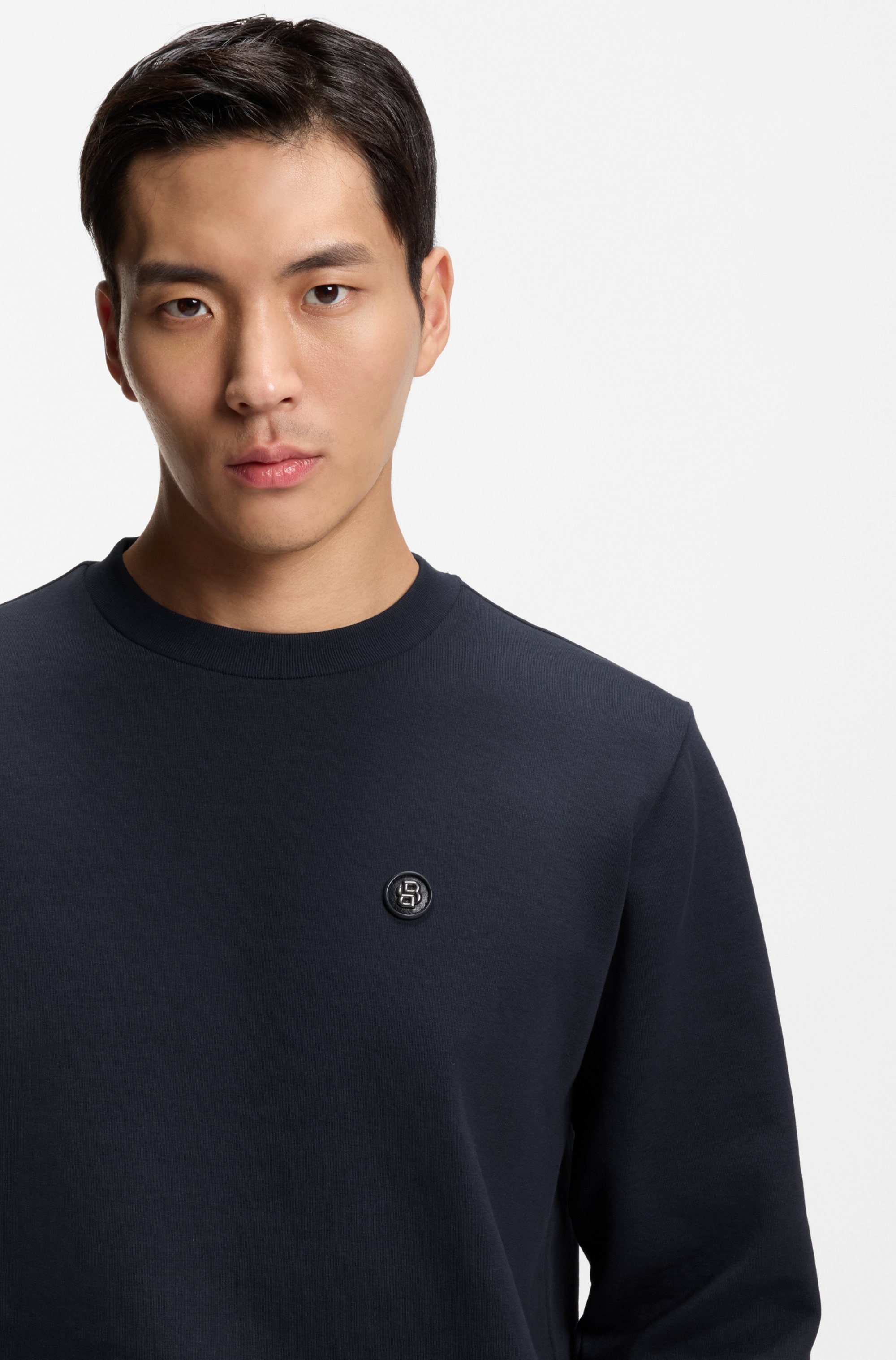 BOSS Sweatshirt »C-Sharpe«, Regular Fit, Baumwollmix, Rundhalsausschnitt

