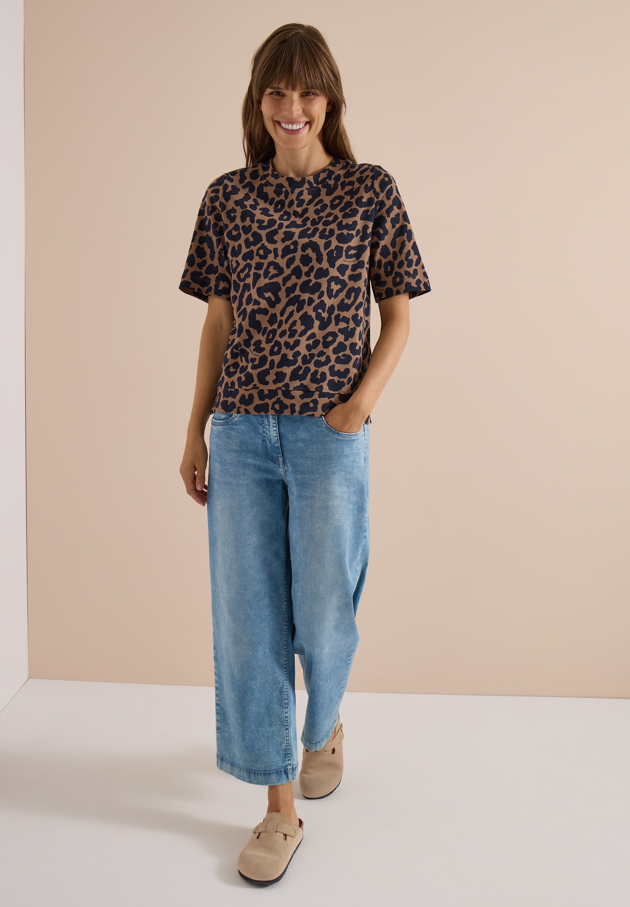 Cecil Print-Shirt aus reiner Baumwolle