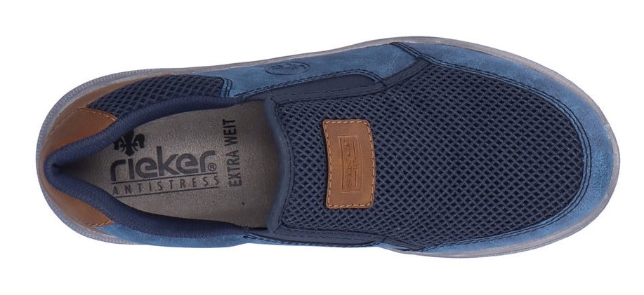 Rieker Slipper, Schlupfschuh, Freizeitschuh mit seitlichen Stretcheinsätzen, G-Weite