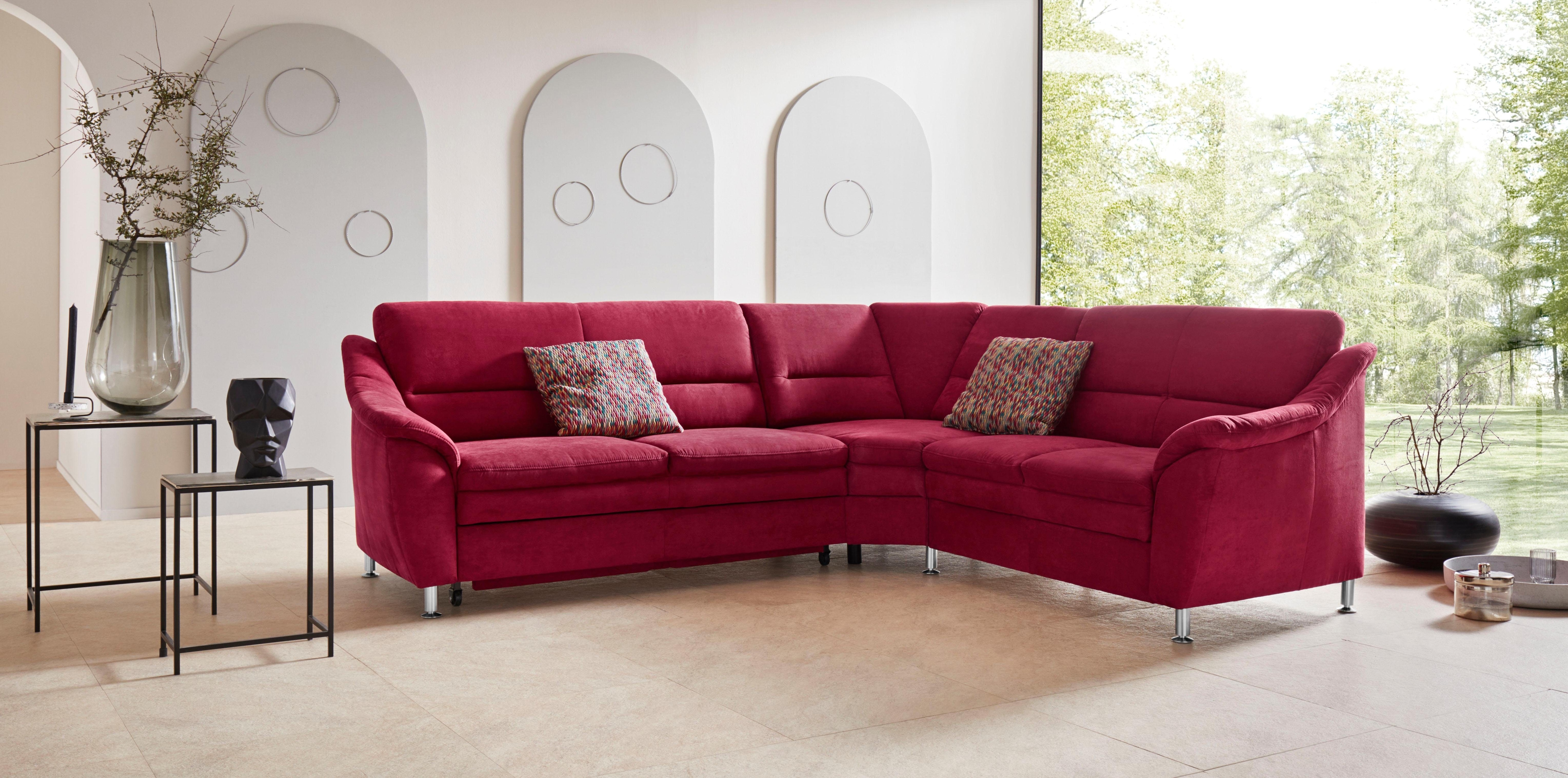 OTTO home Ecksofa "Cardoso L-Form" mit Trapezecke für mehr Sitzkomfort, wahlweise auch mit Schlaffunktion
