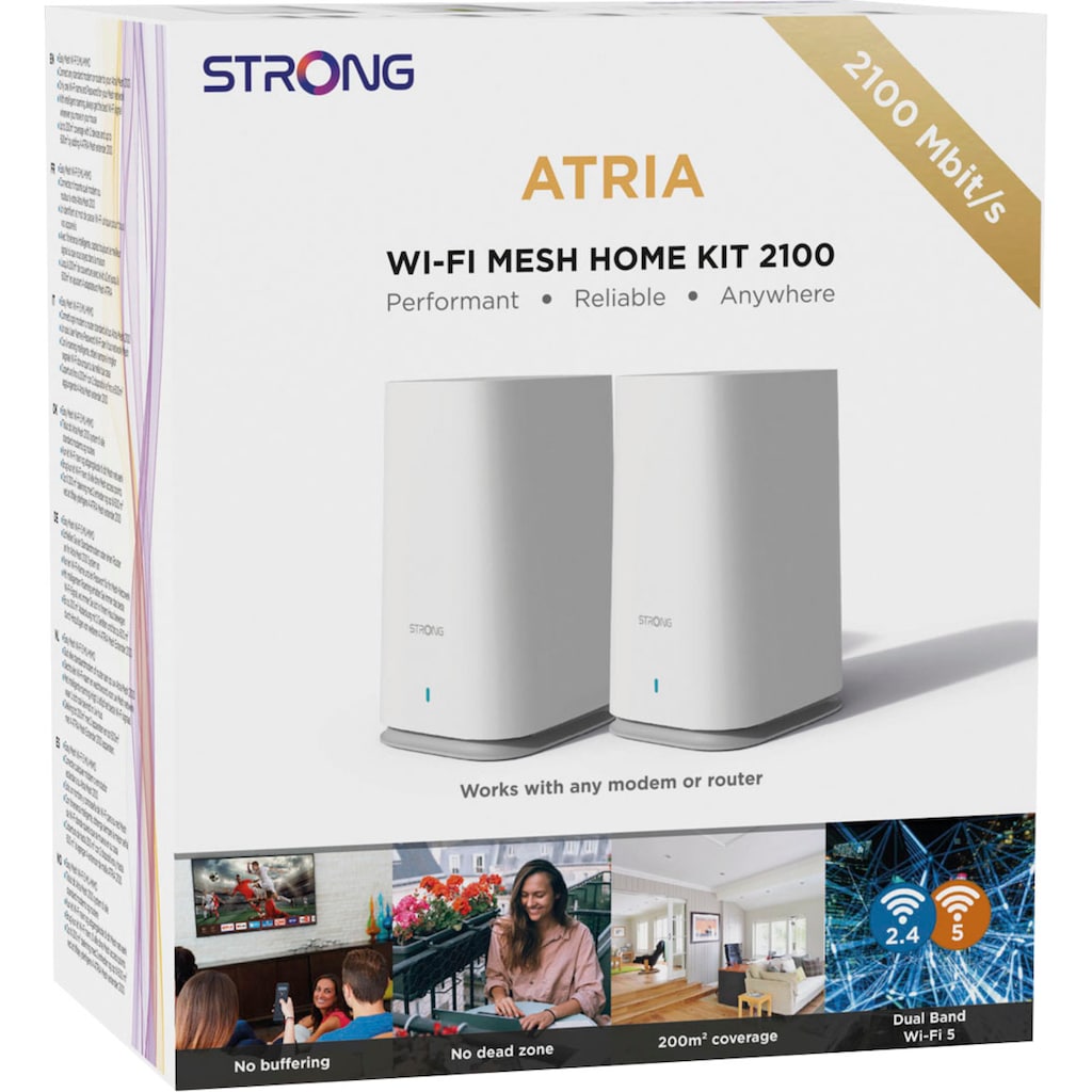 Strong WLAN-Router »ATRIA Wi-Fi Mesh Home Kit 2100«