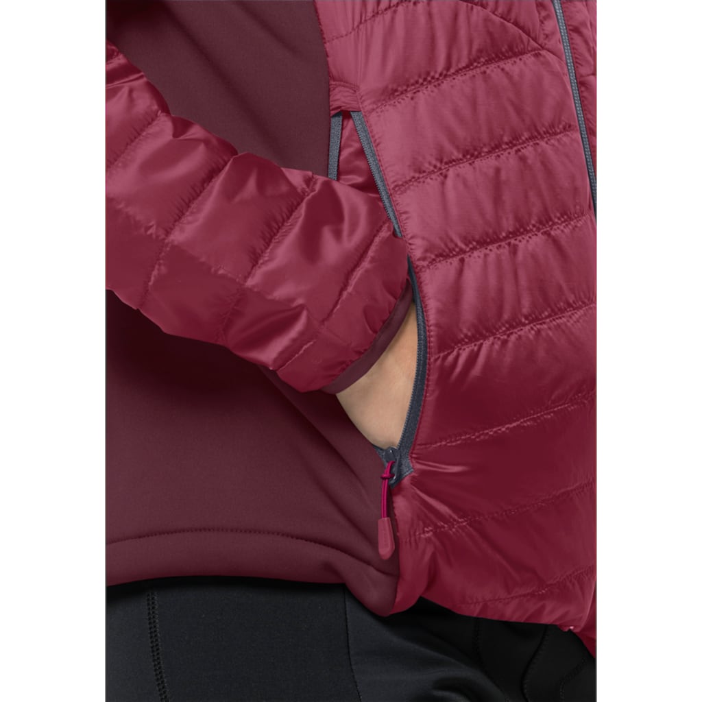 Jack Wolfskin Steppjacke »ROUTEBURN PRO INS JKT W«, mit Kapuze