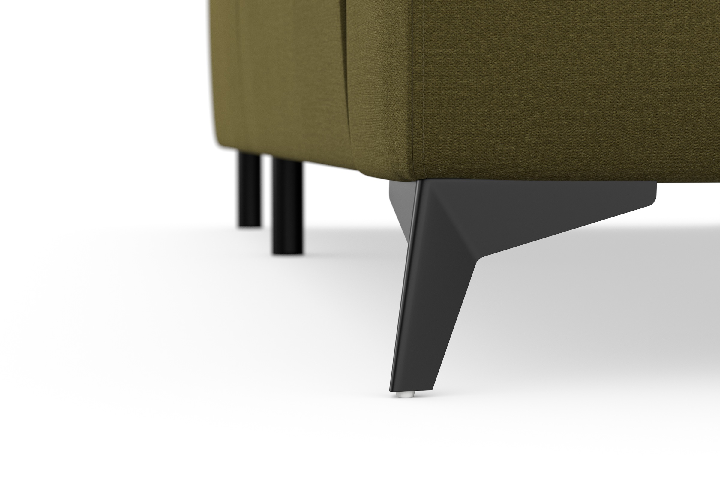sit&more Ecksofa »Sinatra L-Form«, optinal mit Kopfteilverstellung und Armteilfunktion, Metallfüße