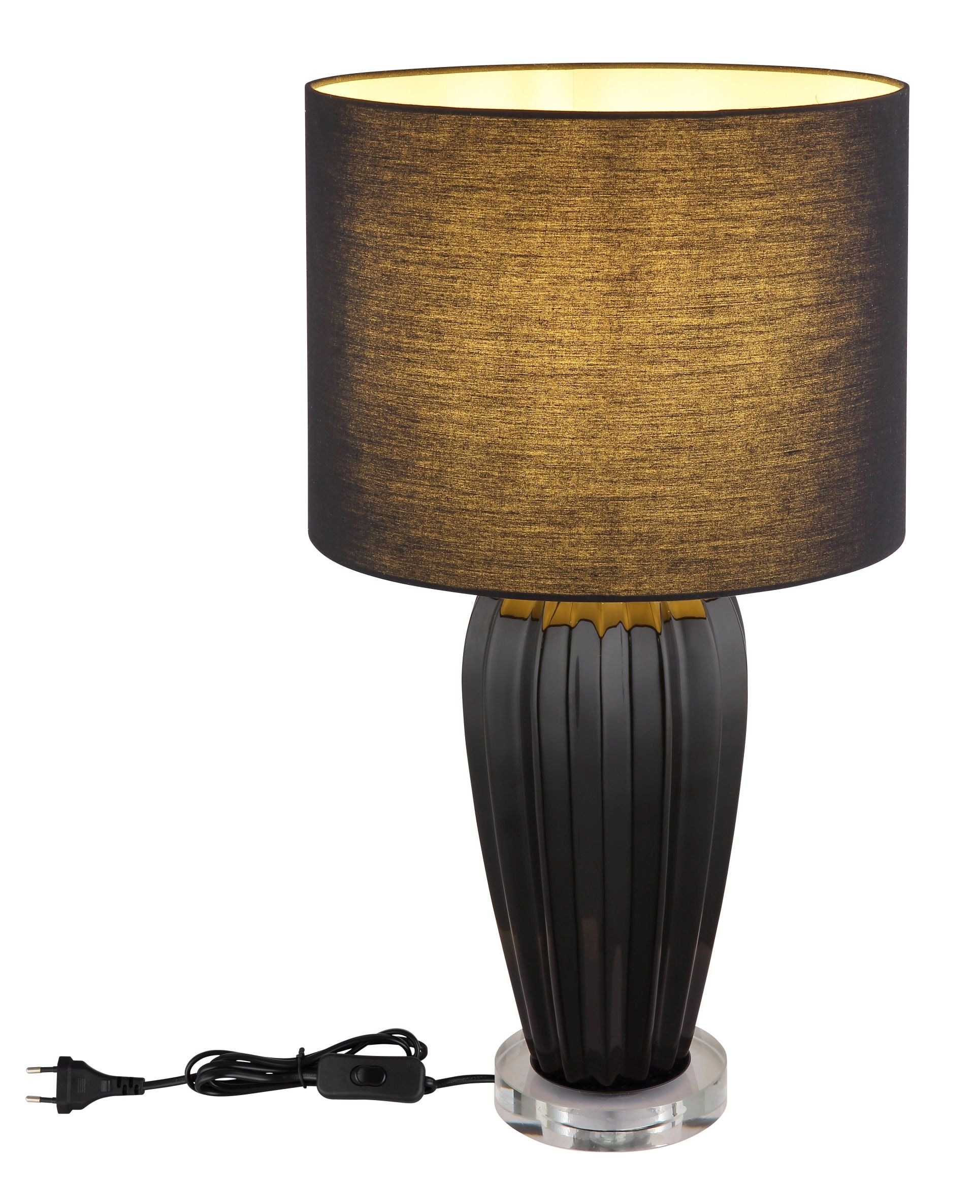 GLOBO LIGHTING Tischleuchte »IRINA«, Leuchtmittel E27 | ohne Leuchtmittel, Wippschalter