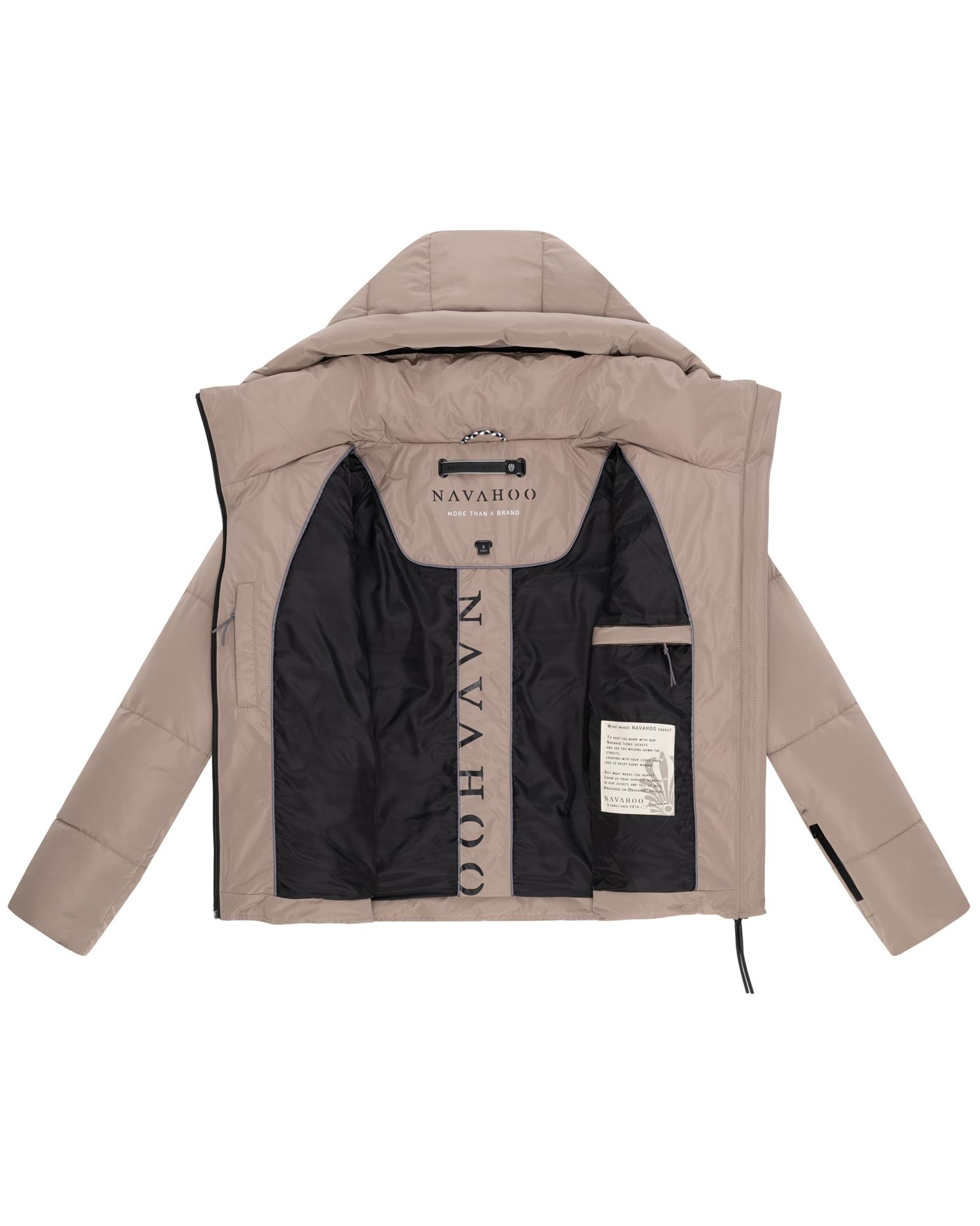 Navahoo Steppjacke »Frostherz XIV«, mit Kapuze, Kurze gesteppte Damen Winterjacke mit abnehmbarer Kapuze