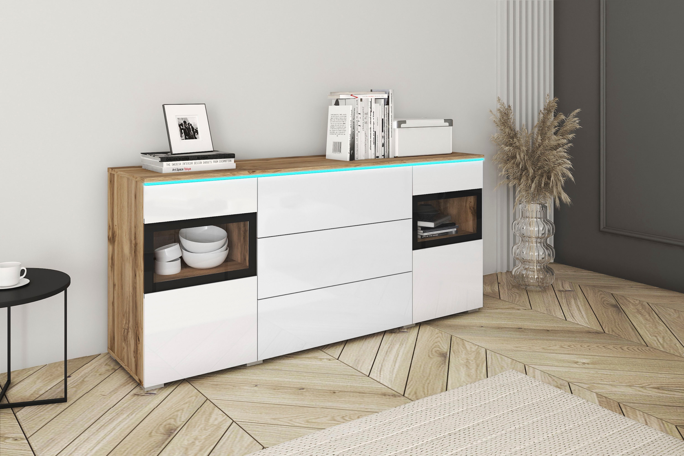 INOSIGN Sideboard "VERA", moderne grifflose Kommode Breite 150 cm, Einlegeb günstig online kaufen