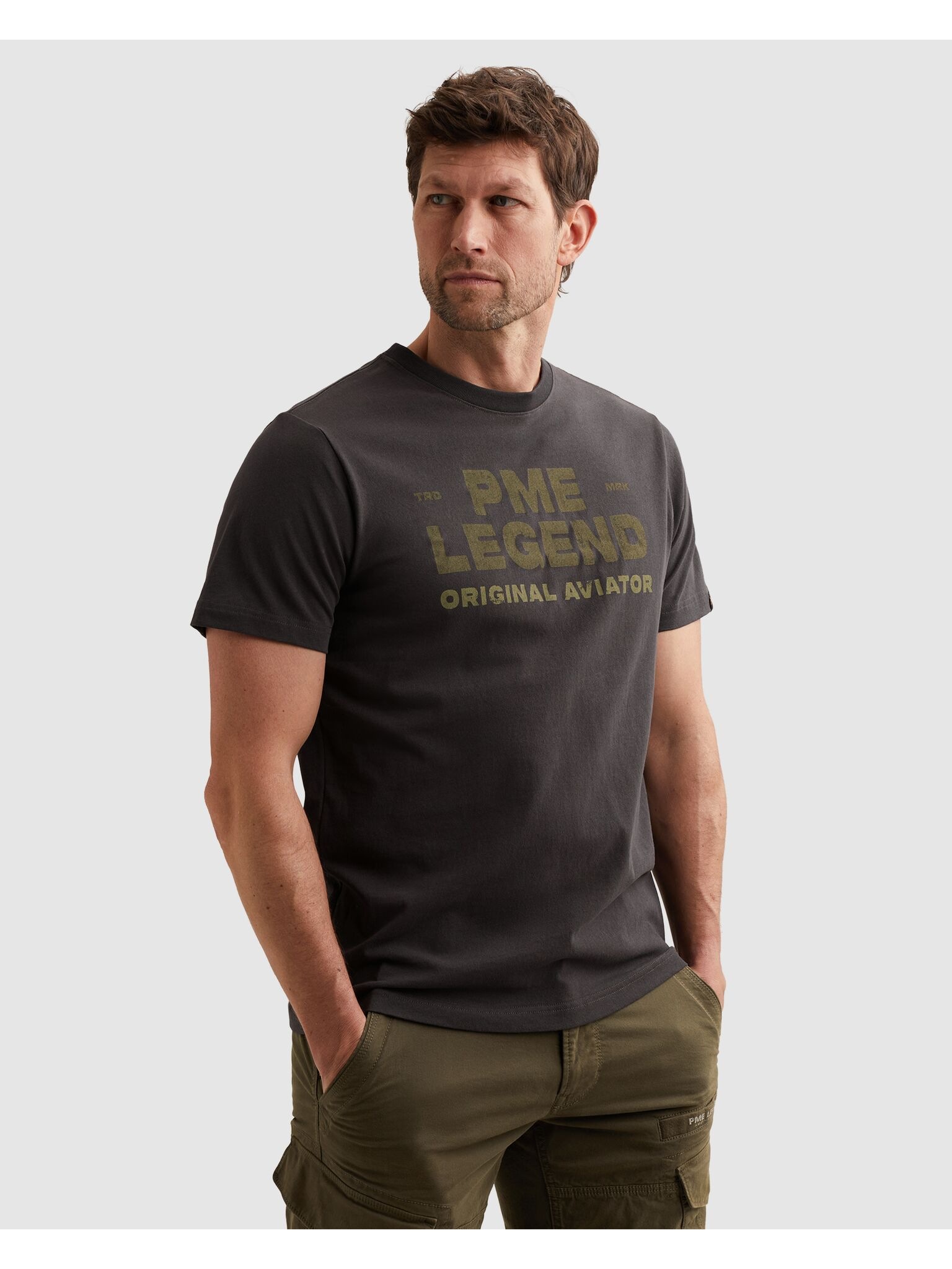 PME LEGEND Print-Shirt »T-shirt RH open end jersey« Sommershirt mit Logo-Print