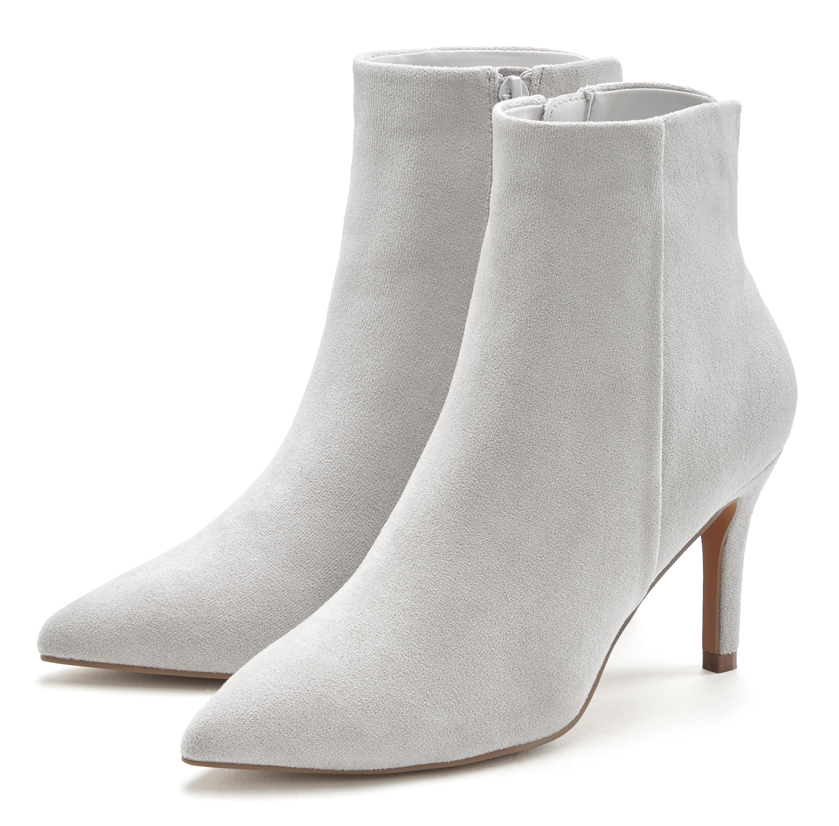 LASCANA High-Heel-Stiefelette "Herbststiefelette, Stiefel," in elegant spitz zulaufender Form VEGAN