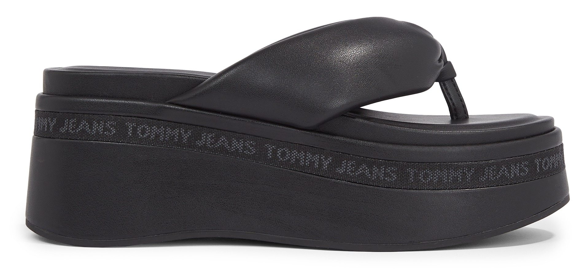 Tommy Jeans Dianette »TJW WEDGE SANDAL«, Keilabsatz, Sommerschuh, Zehentrenner mit weicher Bandage