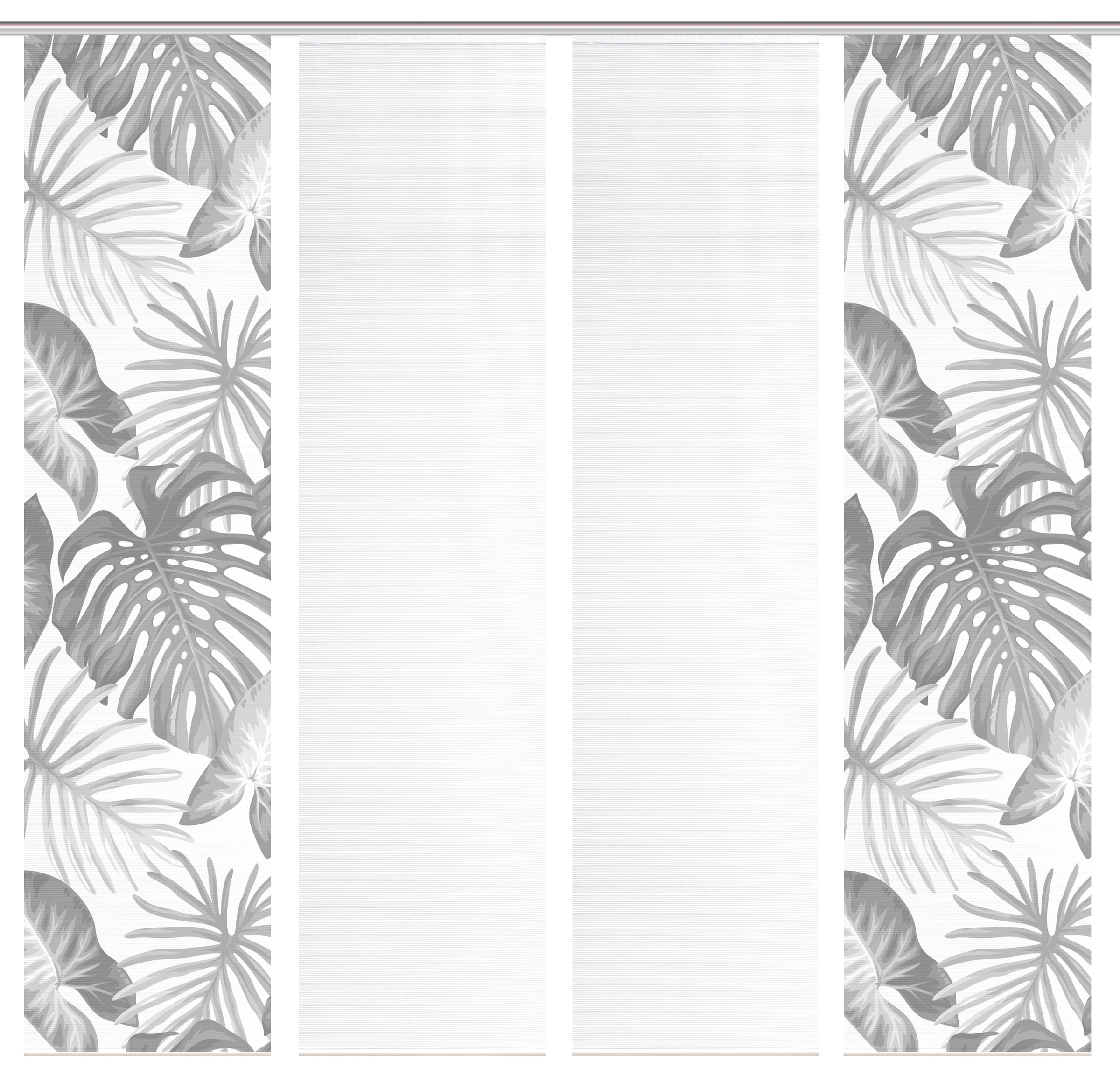 Vision S Schiebegardine »SANJA« Paneelwagen 4 Stk. tlg. Schiebevorhang,Bambusoptik,Digitaldruck,SET