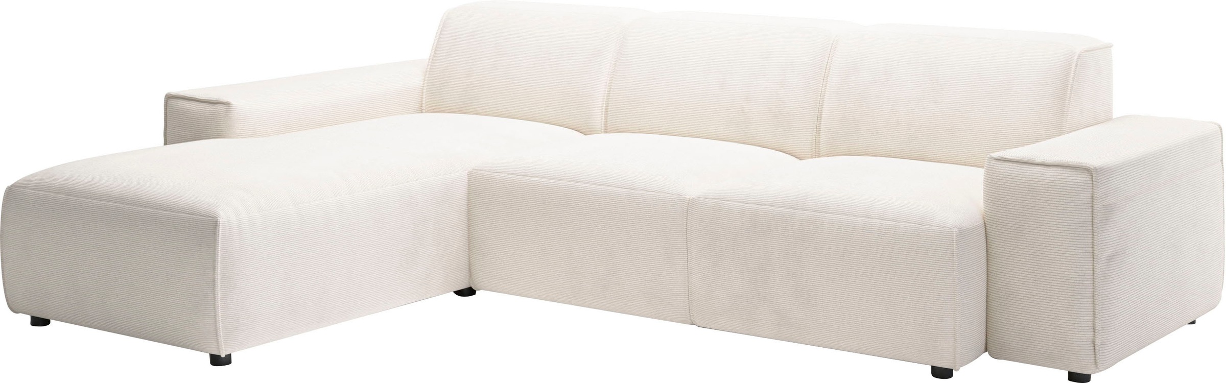 andas Ecksofa »Glimminge L-Form auch in Breitcord, Feincord + Easy care-Bezug,«, Breite 264, Zierkissen
