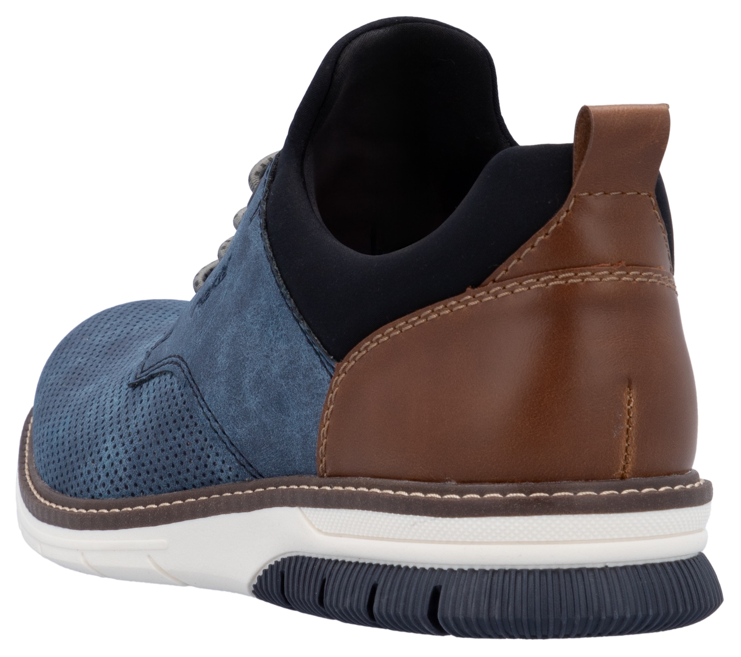 Rieker Slip-On Sneaker, Schlupfschuh, Halbschuh, Freizeitschuh mit Prägung