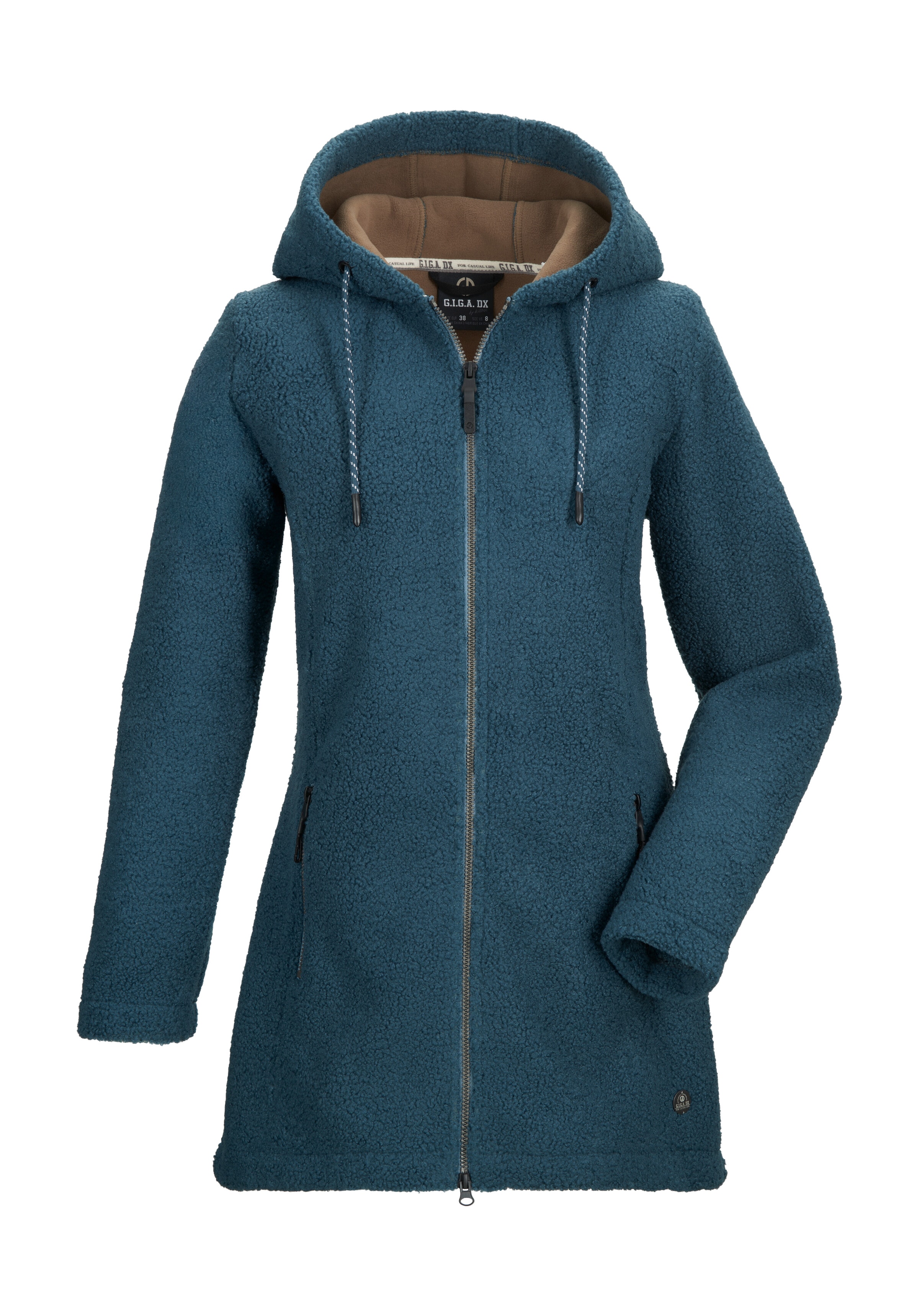 G.I.G.A. DX by killtec Fleecejacke "GW 41 WMN PRK" Weicher Strickfleeceparka, 2-Wege-Reißverschluss, Kapuze