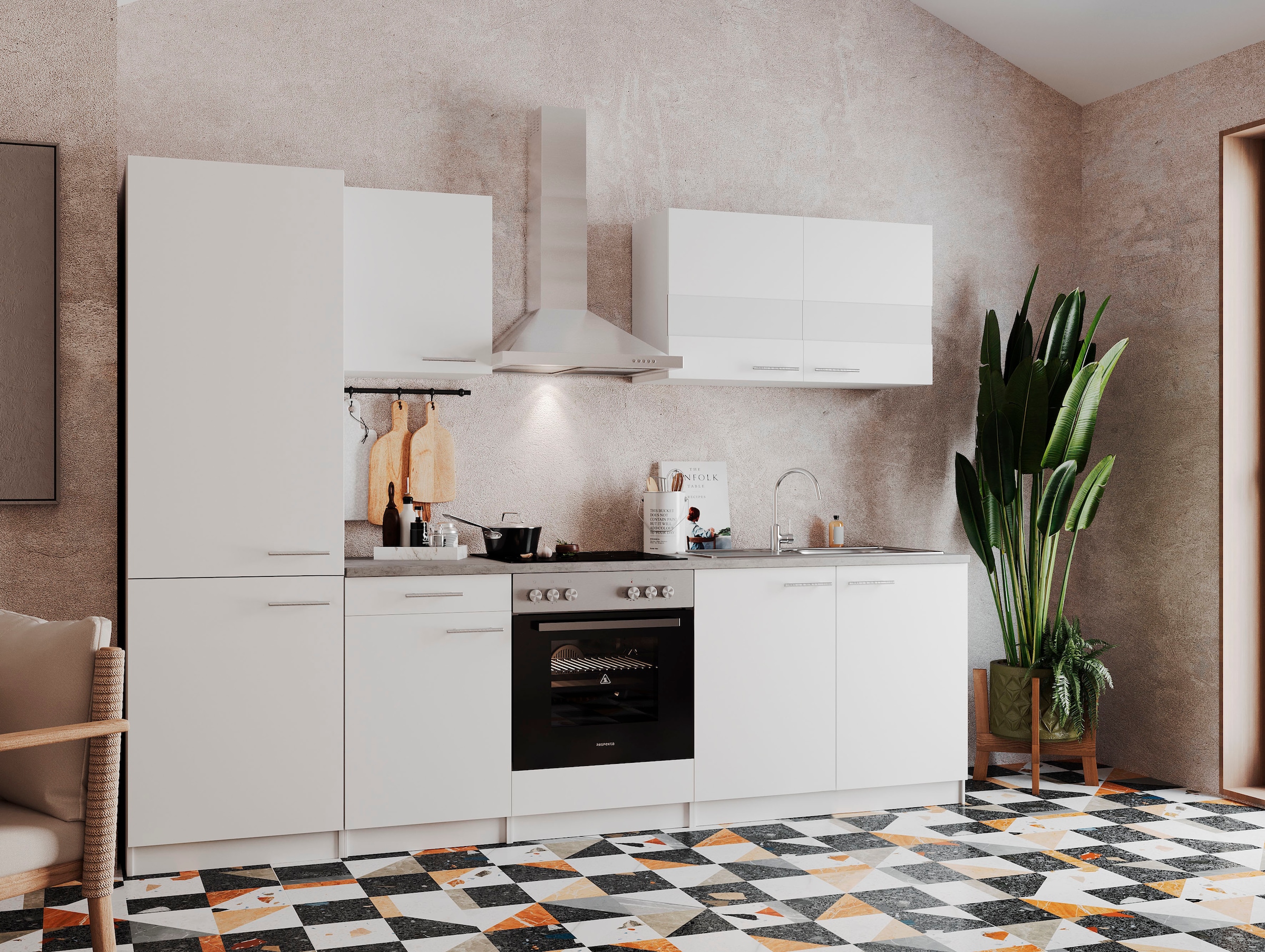 RESPEKTA Küchenzeile »Malia« Breite 270 cm, mit Soft-Close, in exklusiver Konfiguration für OTTO