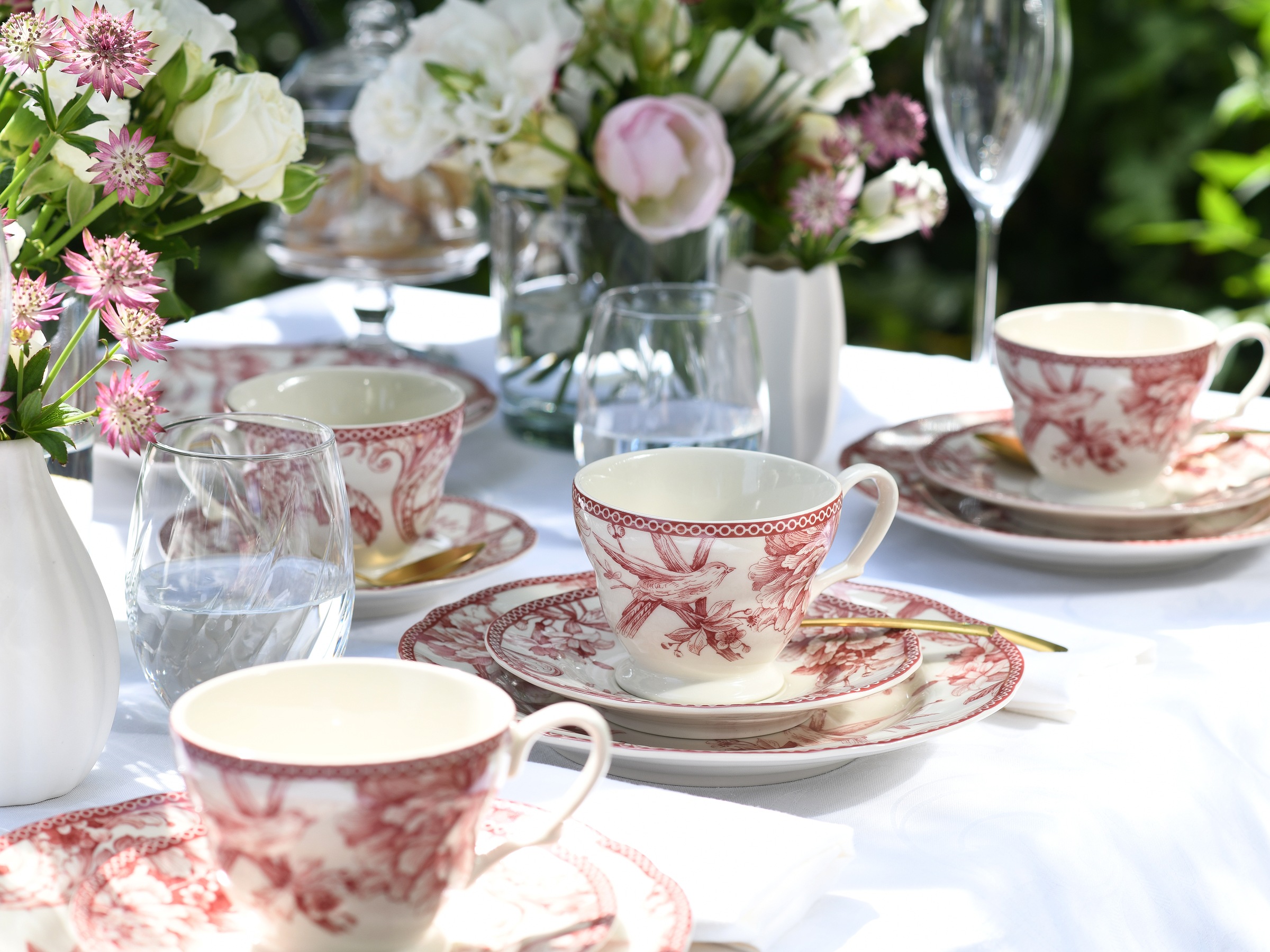 CreaTable Kombiservice »Adelaide, Service 20-tlg.« Nostalgischer Vintage Dekor, Elegante Form