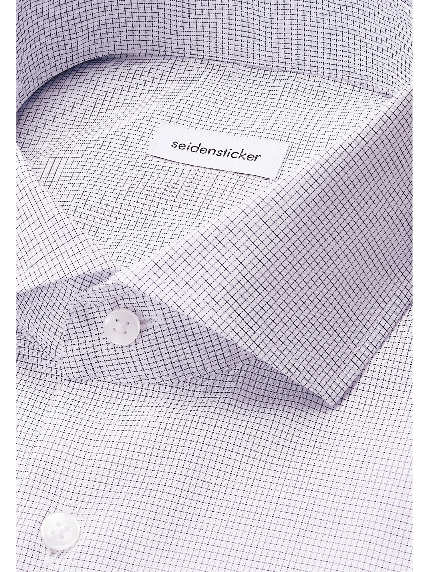seidensticker Businesshemd »Schwarze Rose«, Regular 1/1 Kentkragen Karo