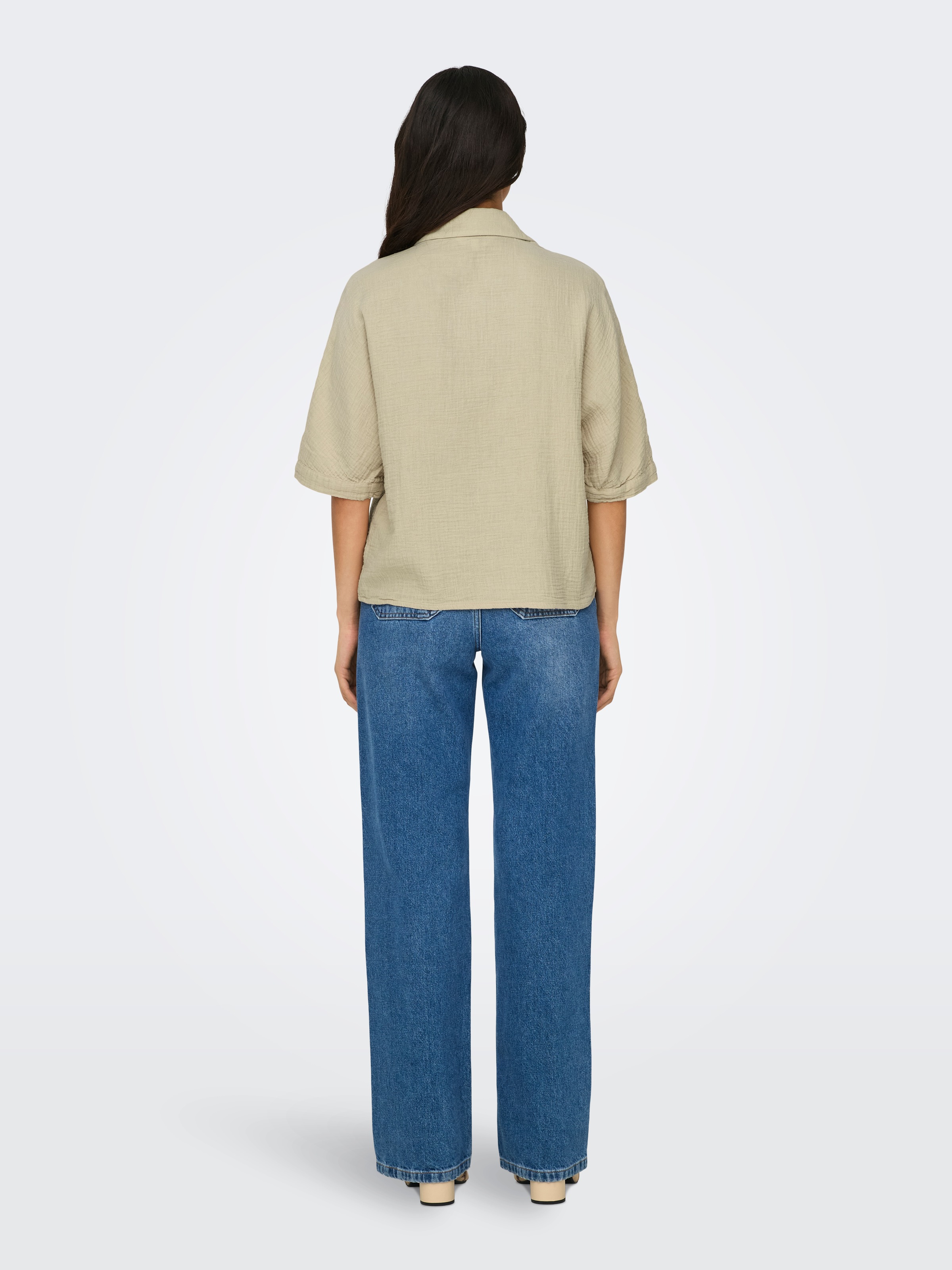 ONLY Kurzarmbluse »ONLTHYRA LIFE SS SHIRT NOOS WVN«