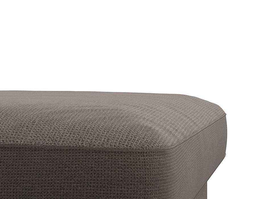 FLEXLUX Pouf »Fiore«, Kaltschaum, Füße Alu+ Eiche