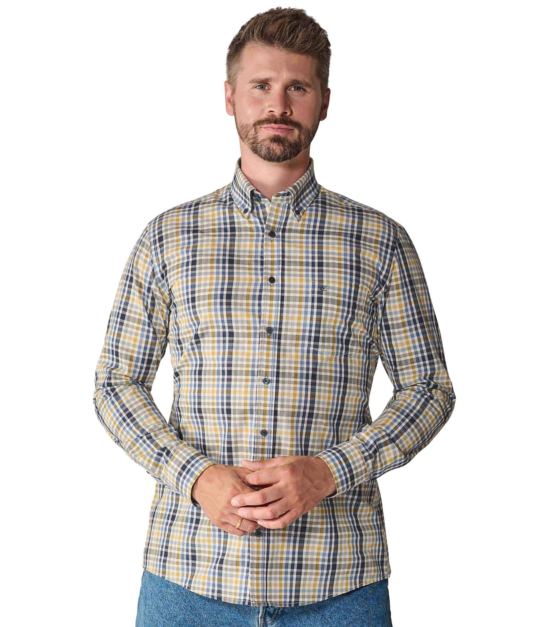 CASAMODA Langarmhemd "CASAMODA Freizeithemd kariert" günstig online kaufen