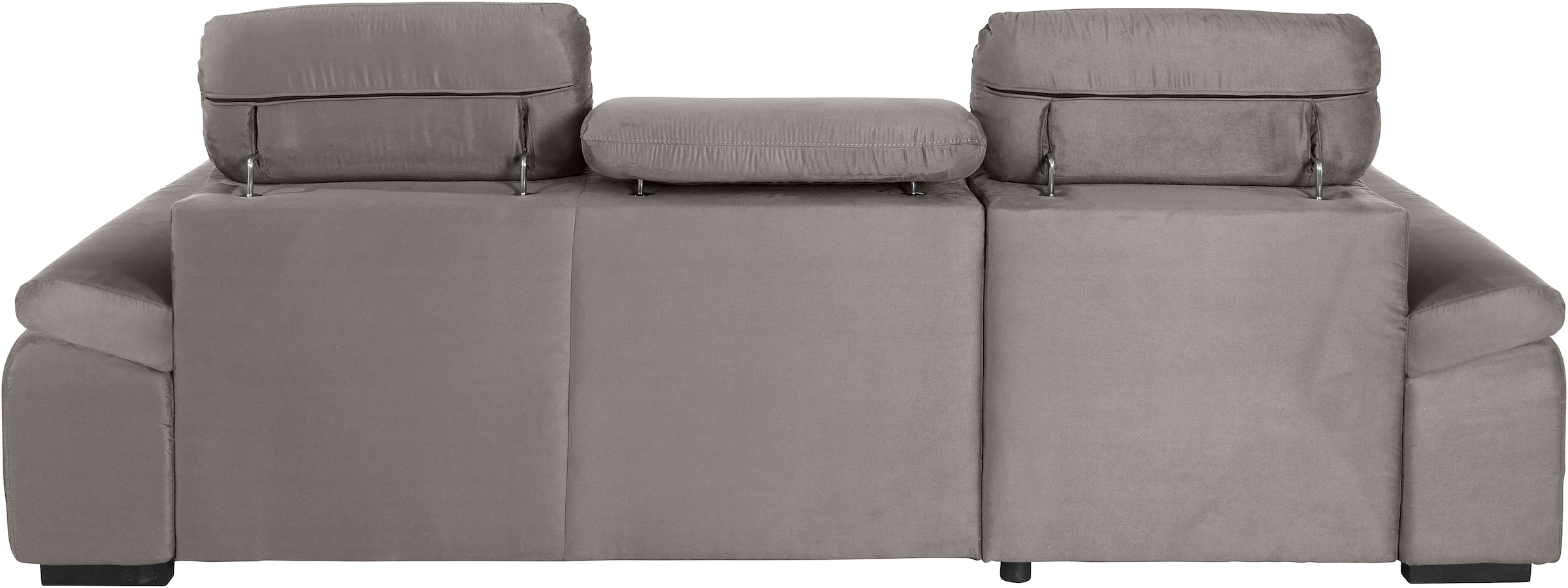 COTTA Ecksofa »Lola L-Form mit Kopfteilfunktion & Hocker«, (Set, mit Hocker), wahlweise mit Bettfunktion, Bettkasten & Armteilverstellung
