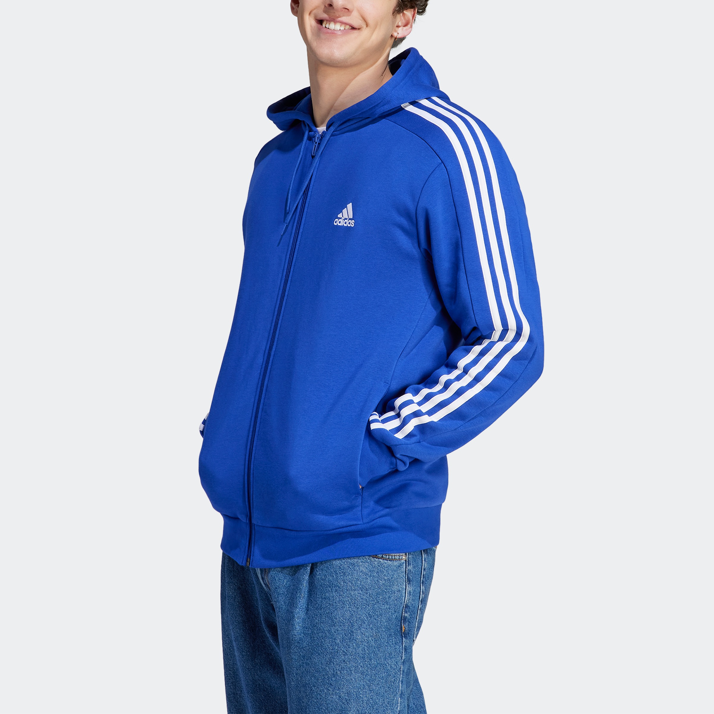 adidas Sportswear Kapuzensweatjacke "ESSENTIALS 3STREIFEN KAPUZENJACKE", an günstig online kaufen