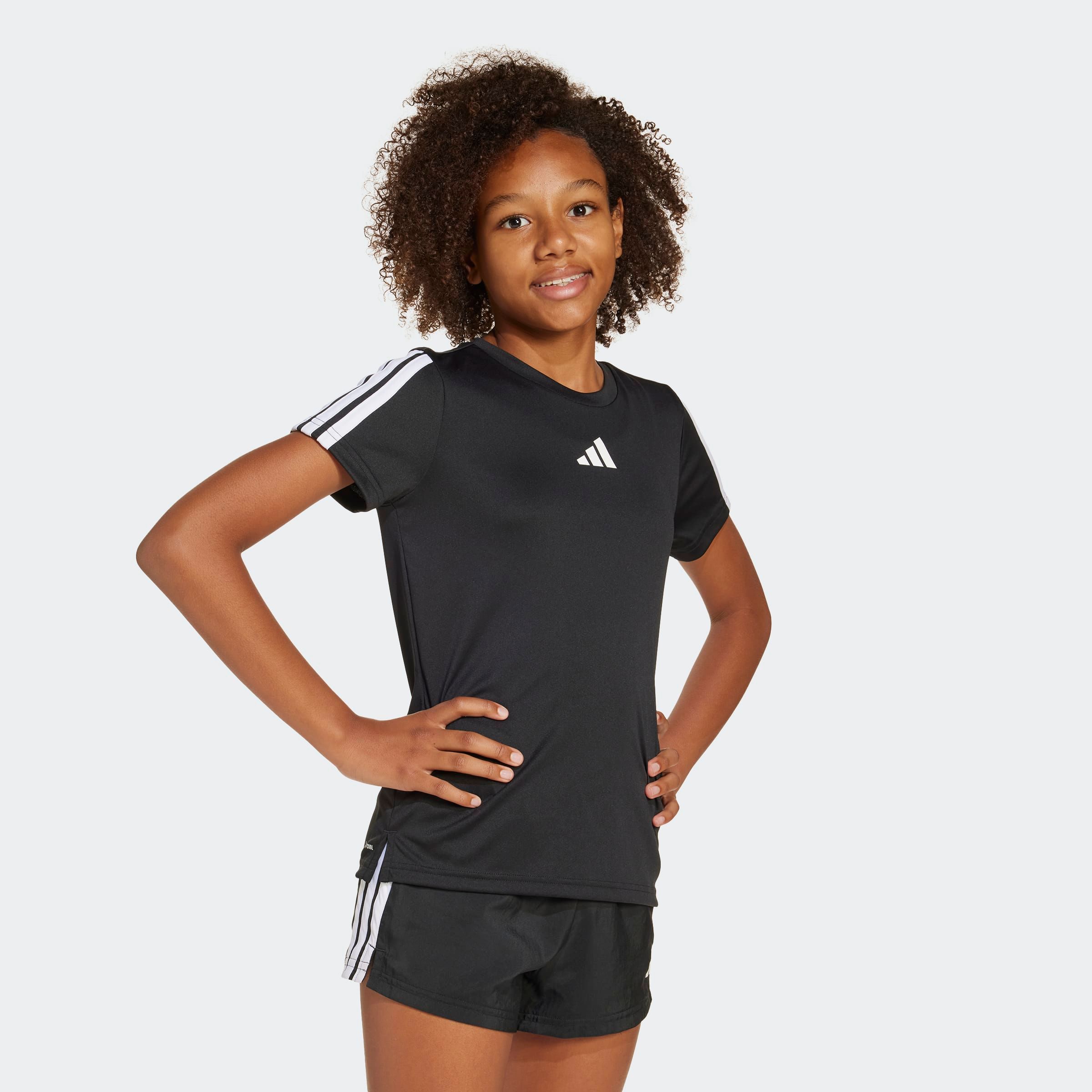 adidas Sportswear T-Shirt "TRAINING ESSENTIALS 3-STREIFEN KIDS" für Kinder, Kurzarm, ohne Verschluss, mit Climacool Technologie