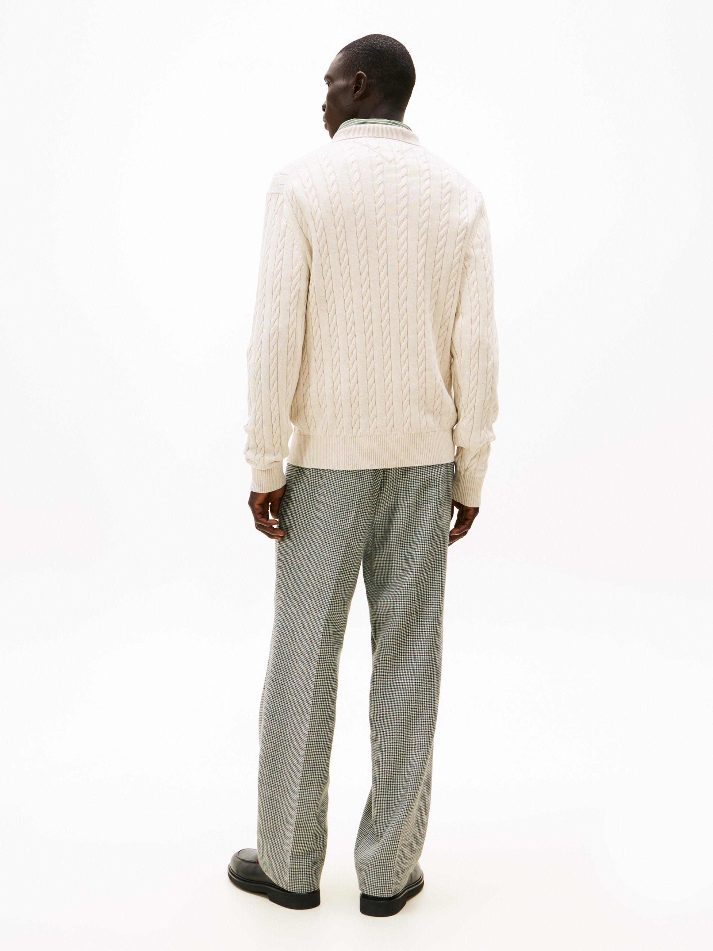 Tommy Hilfiger Polokragenpullover »CLASSIC COTTON CABLE« mit Zopfmuster, regular fit