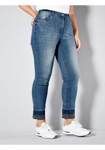 MIAMODA 5-Pocket-Jeans, mit Stickerei am Saum kaufen