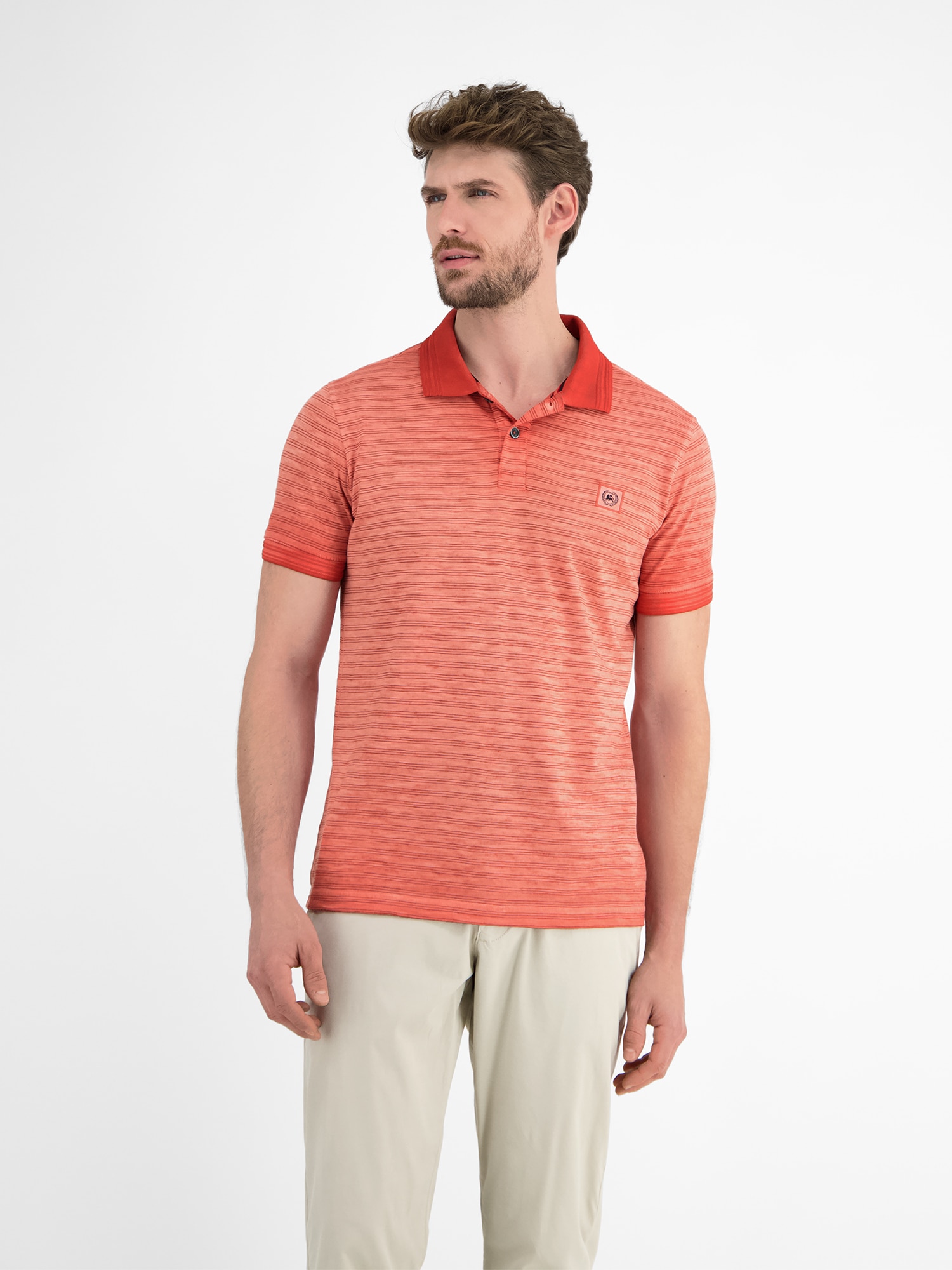 LERROS Poloshirt "Gestreiftes Poloshirt für Herren"