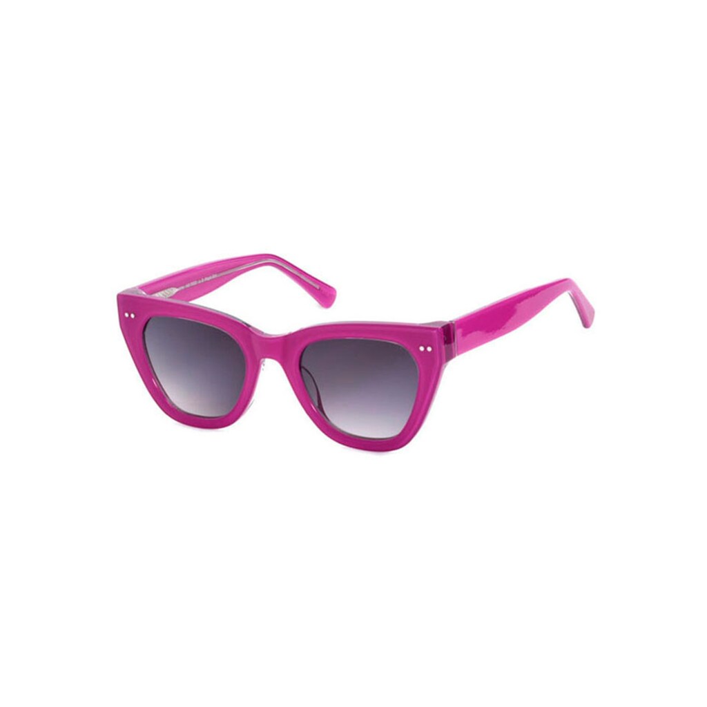 Natascha Ochsenknecht Retrosonnenbrille, Stylische Schmetterlingsform mit pinkfarbener Fassung