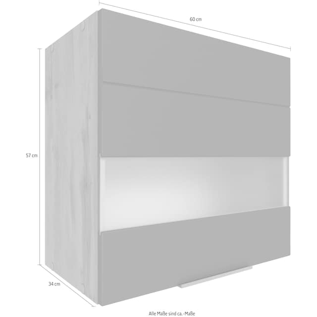 Glaseinsatz BAUR MÖBEL 60 hochwertige cm bestellen breit, | »Luhe«, mit HELD Hängeschrank MDF-Fronten