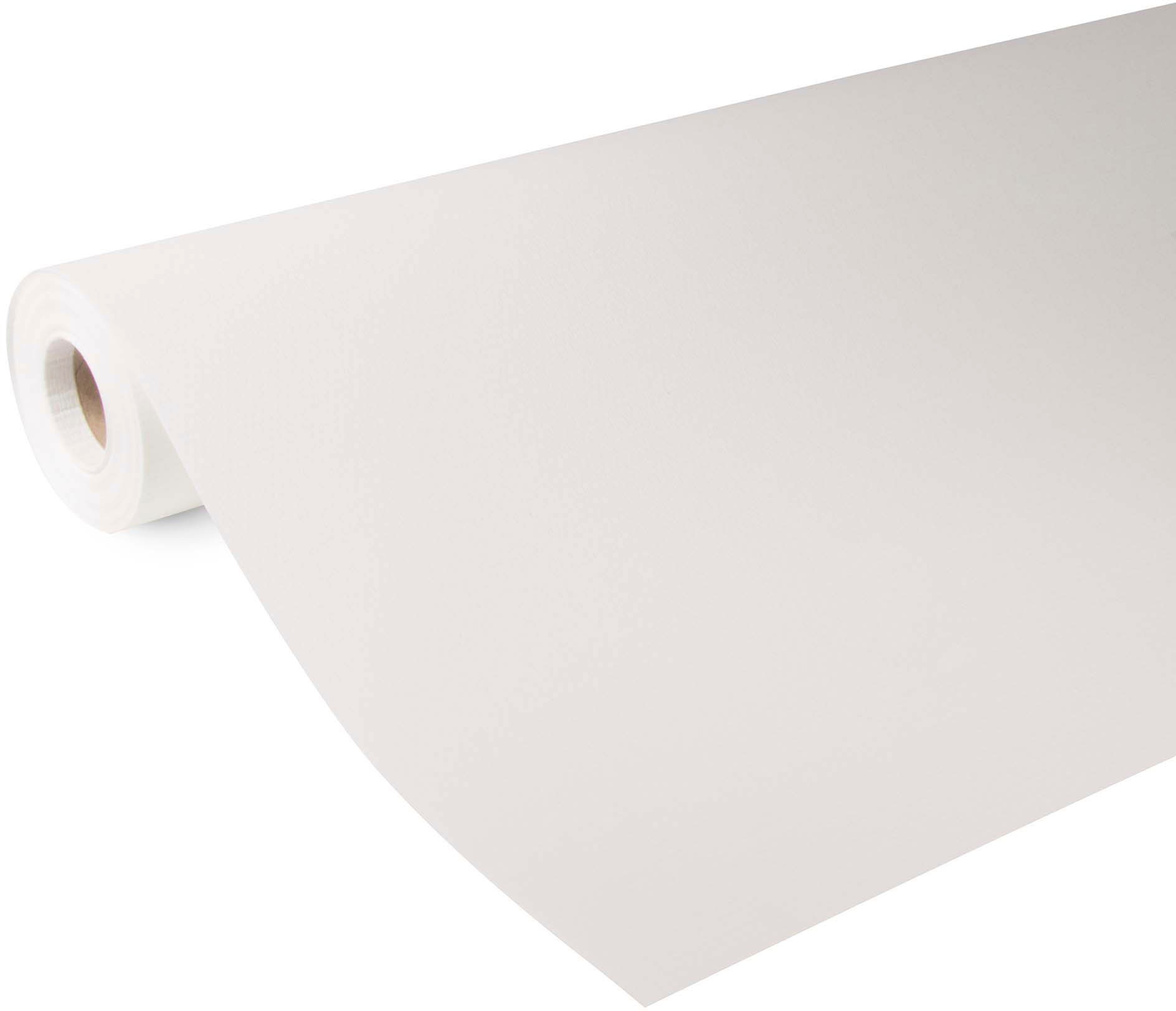 Isoliertapete »Fresco Glasfaservliestapete Rauten Weiss 25mx1m (155g/m2)«, uni, Fresco Glasfasertapete Rauten Weiss 25mx1m (155g/m2)