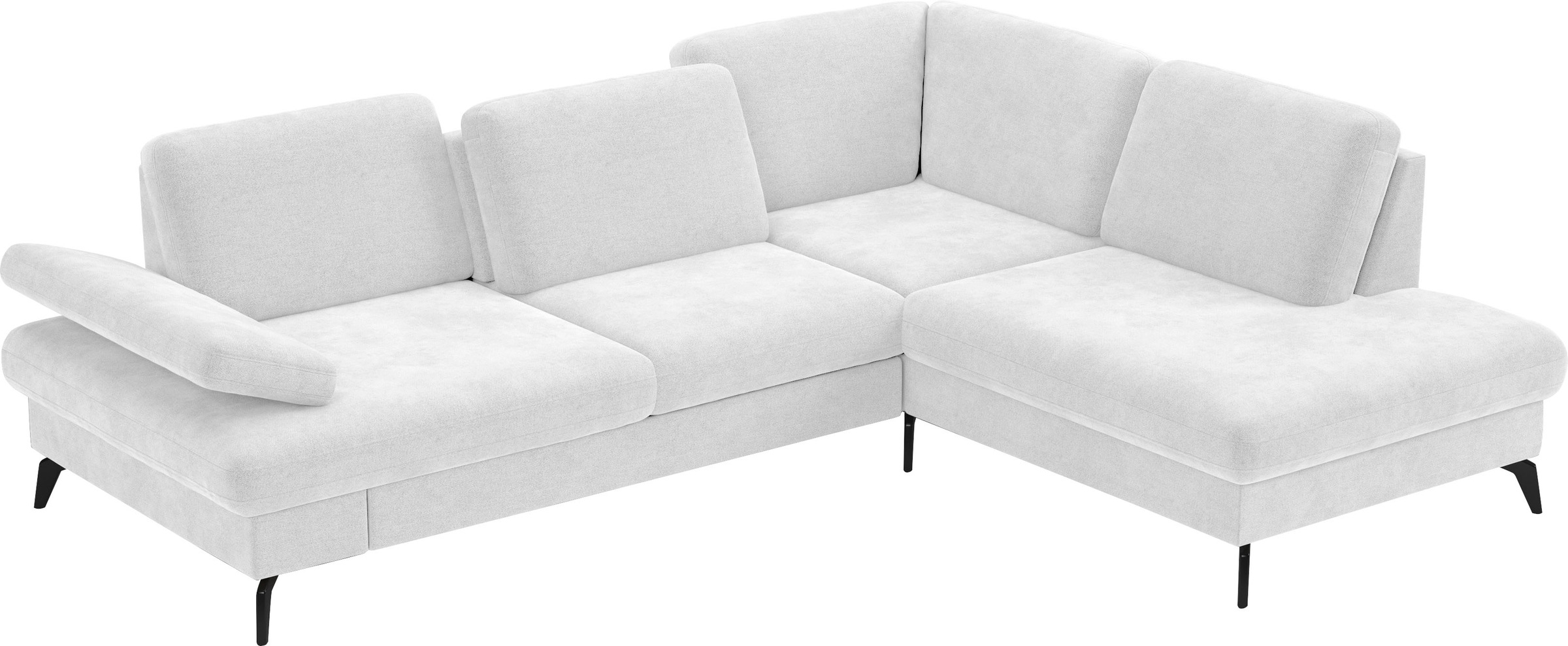 sit&more Ecksofa »Morris L-Form, inkl. Sitztiefenverstellung«, wahlweise mit Armteilverstellung, Bettfunktion & Bettkasten