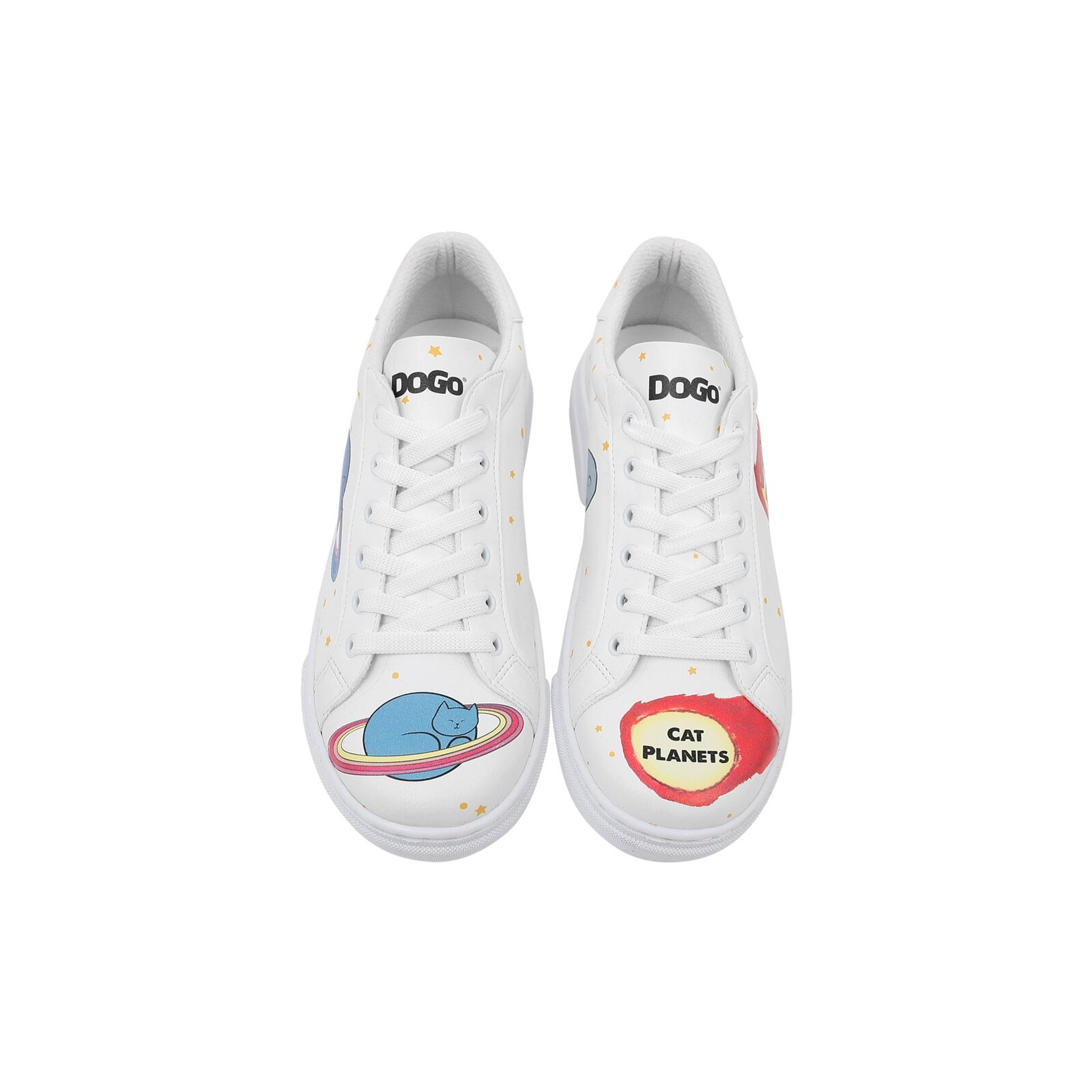DOGO Sneaker »Ace Low-Top Sneaker Cat Planets Damen Sneaker«  Handgefertigt