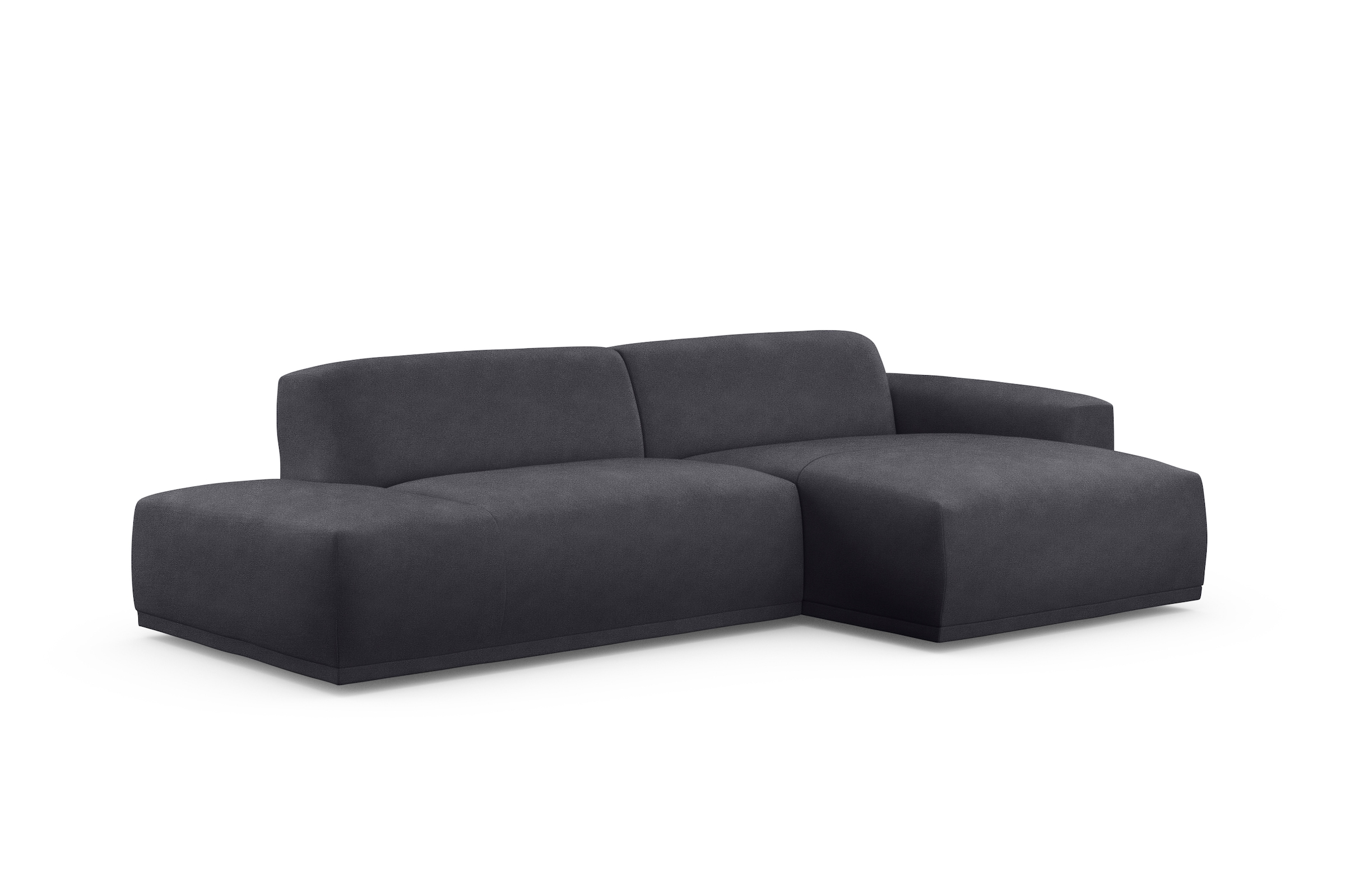 TRENDMANUFAKTUR Ecksofa Braga, aus 2 Teilen, moderner Cord-Stoff