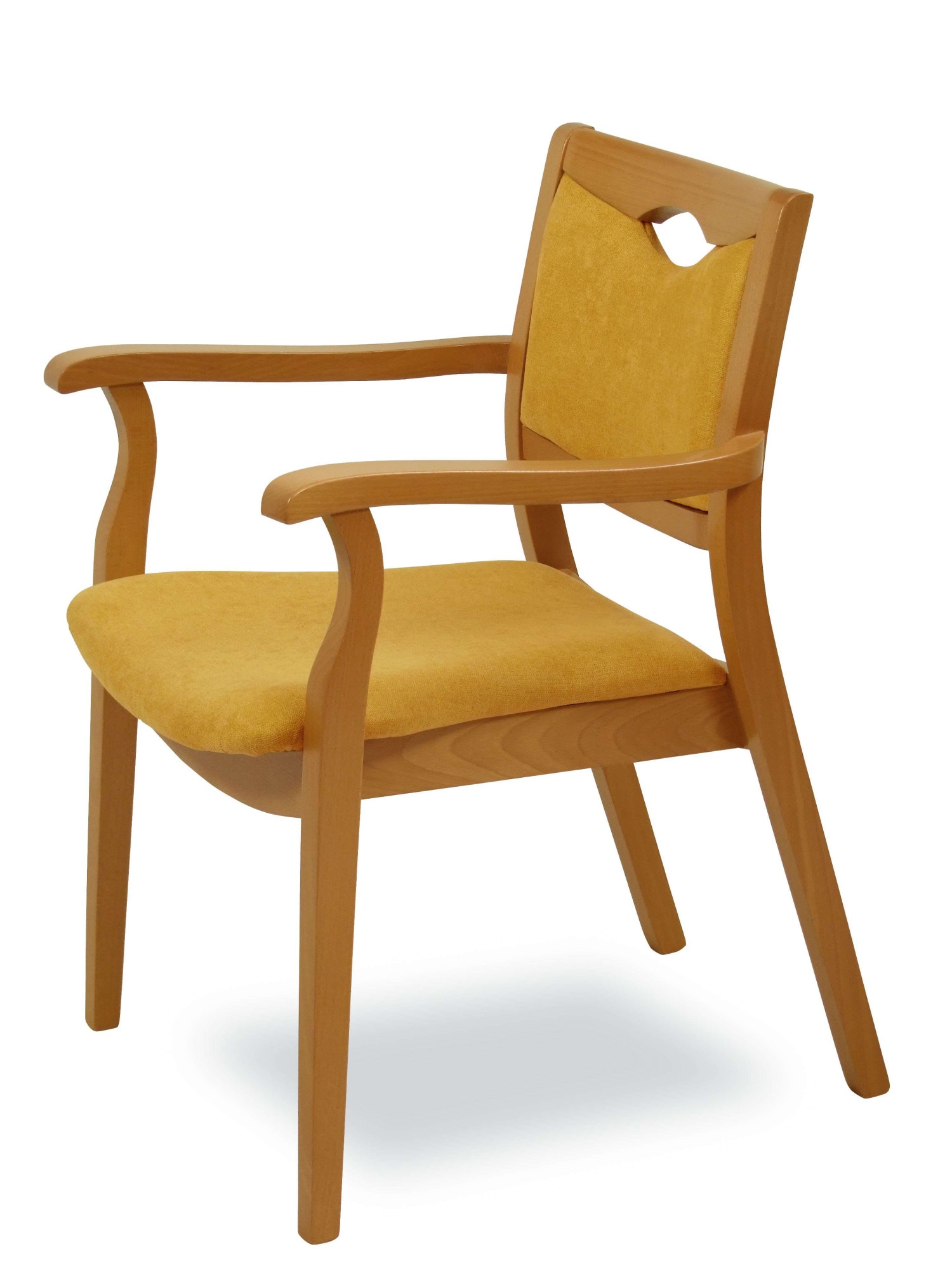 Home affaire Armlehnstuhl "London, Stuhl, Komfortsessel, 3 Gestellfarben, Made in Italy" () 1 Stk.Extra-komfortabel, ergonomisch, fleckenabweisendes Gewebe, Massivholz