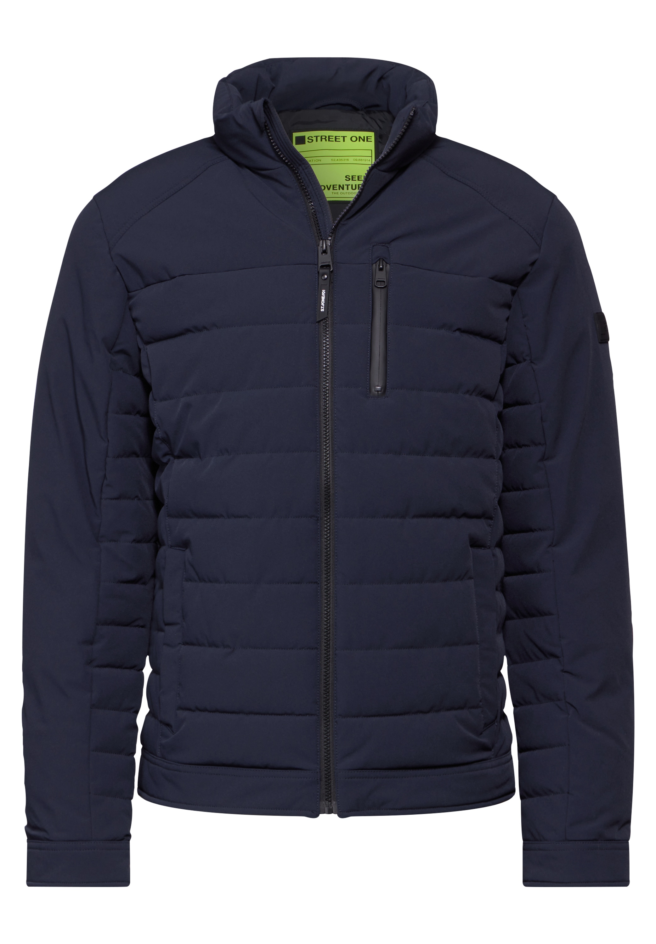STREET ONE MEN Steppjacke, ohne Kapuze, mit Stehkragen