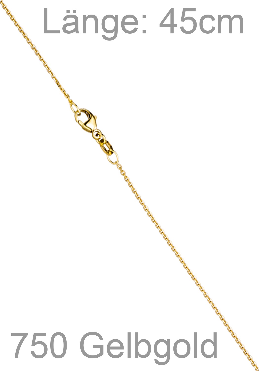 JOBO Kette ohne Anhänger »Ankerkette« 750 Gold 1,1 mm 45 cm