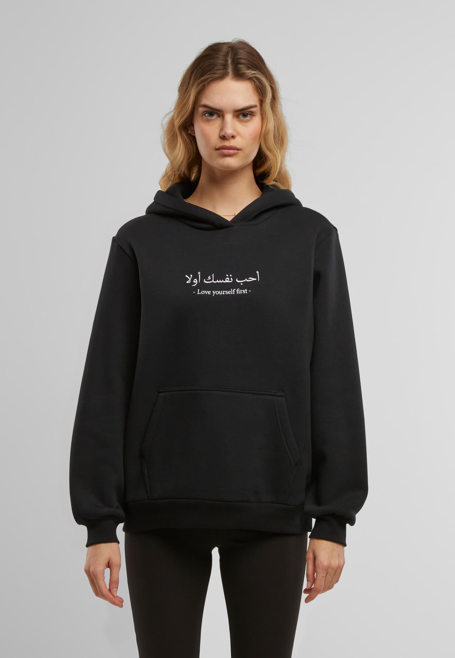 Miss Tee Kapuzenpullover »Miss Tee Love Yourself First EMB Fluffy Hoody« 1 Stk.