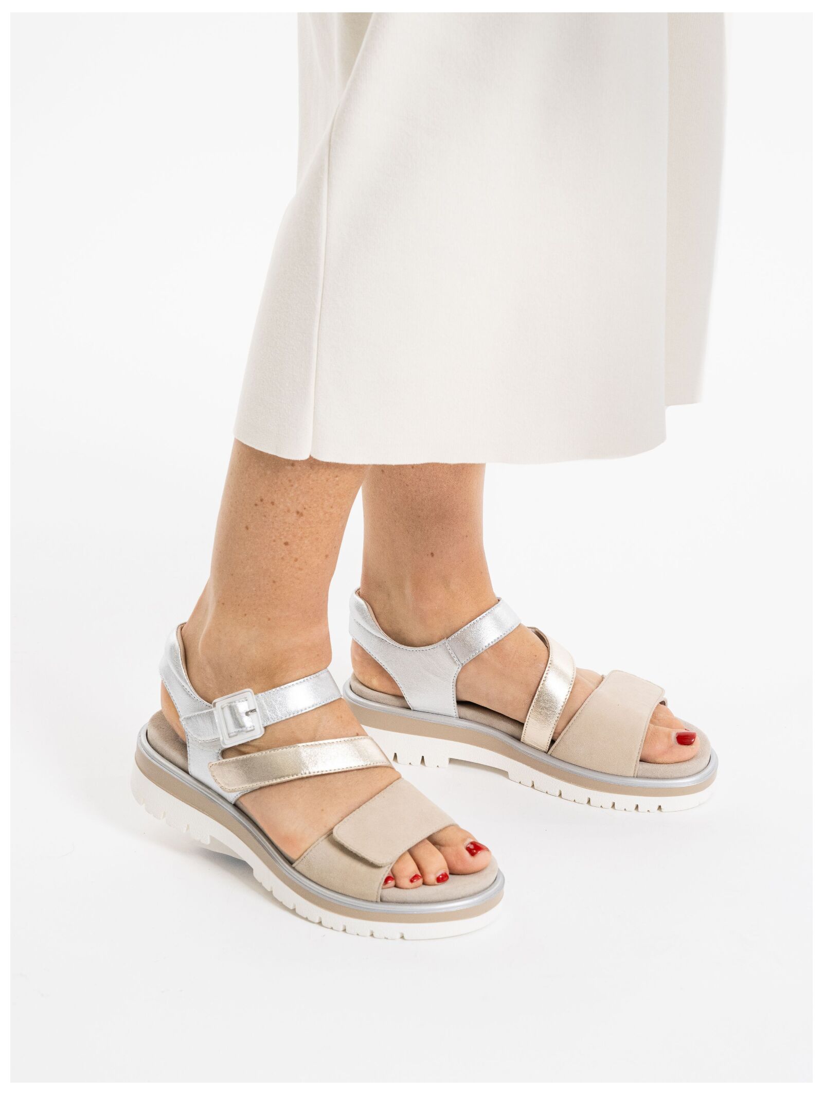 Thumbnail - Ara Riemchensandale "Ara Sandalen Veloursleder"