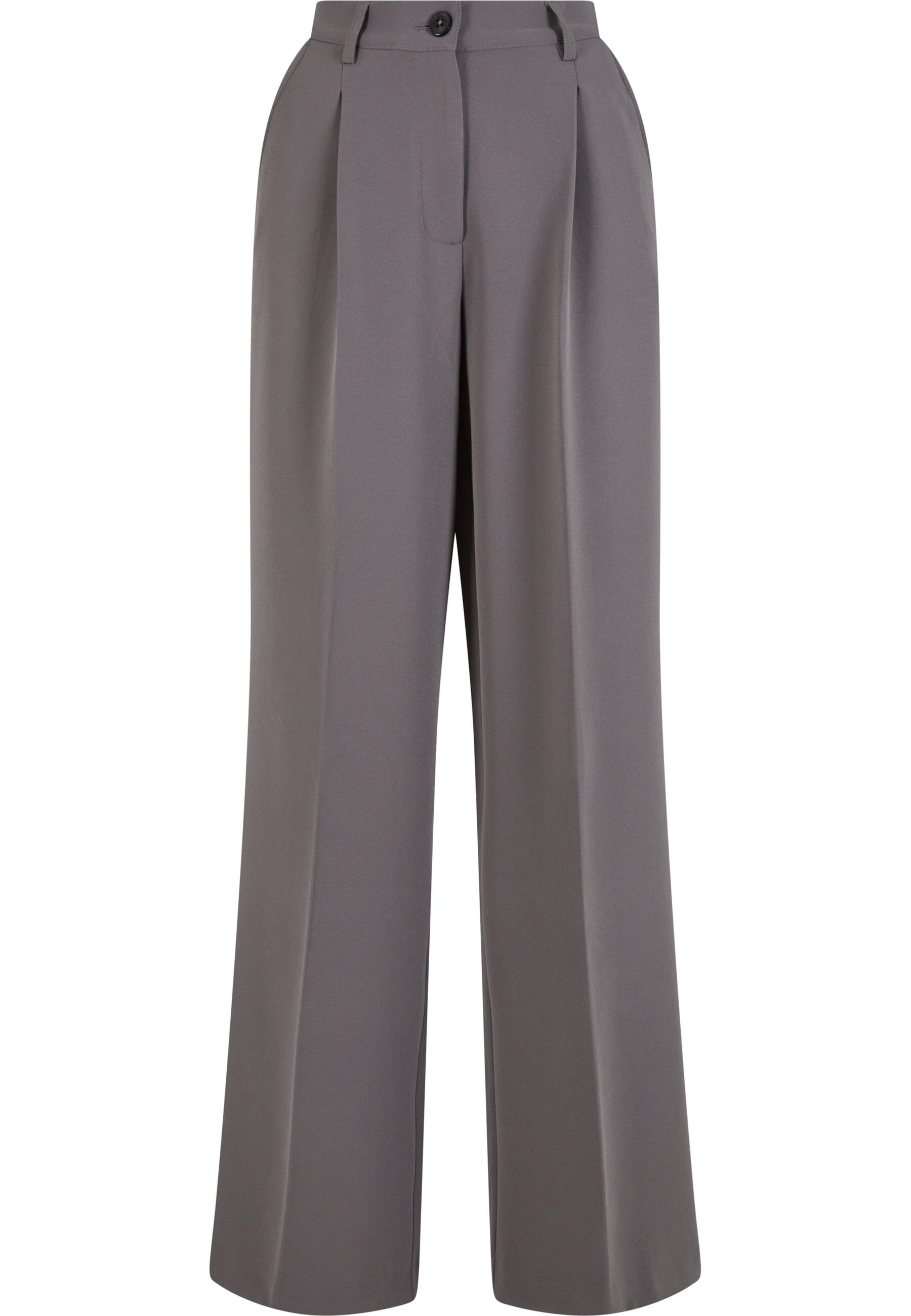 URBAN CLASSICS Stoffhose "Urban Classics Ladies Wide Leg Trousers", (1 tlg.)