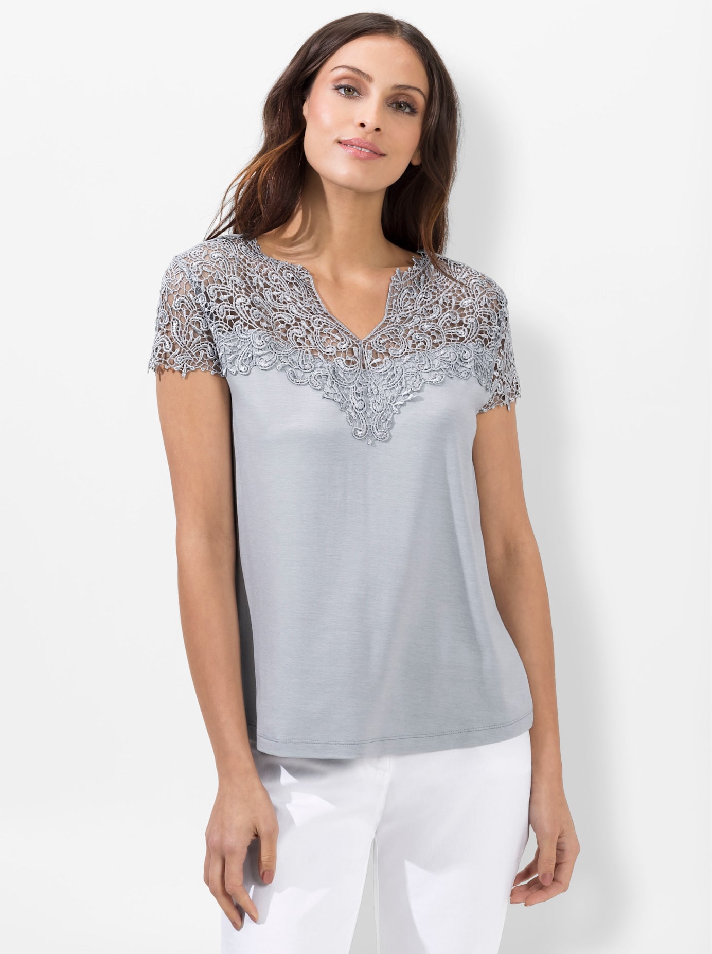 Thumbnail - Alessa W. Spitzenshirt "Shirt", (1 tlg.)