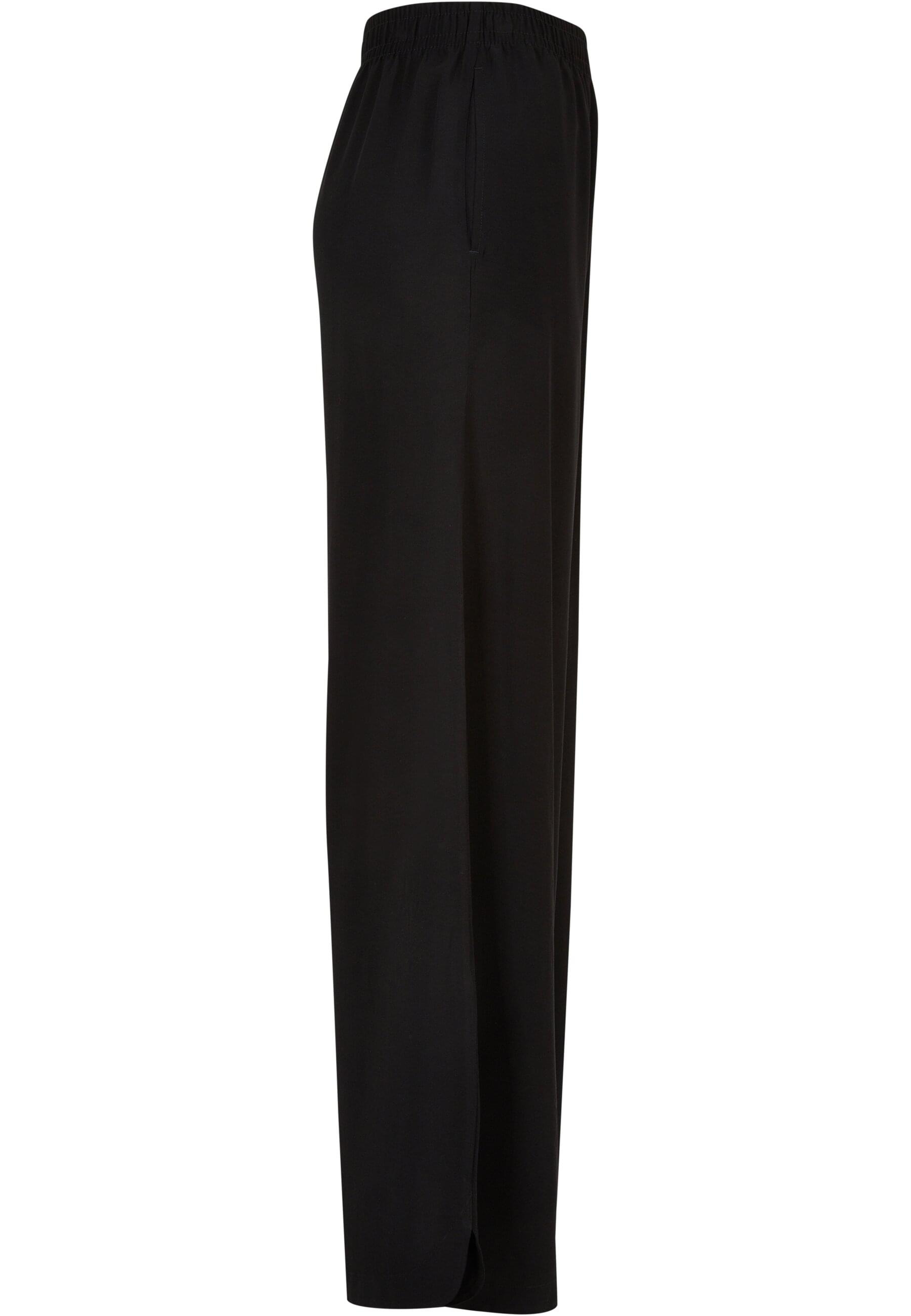 URBAN CLASSICS Stoffhose »Urban Classics Damen Ladies Wide Leg Viscose Pants«, (1 tlg.)