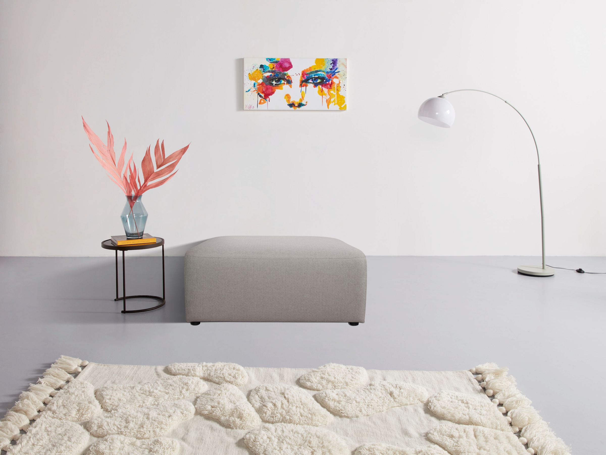 INOSIGN Polsterhocker "Koa, Hocker, passend zur Modulserie KOA", in Webstof günstig online kaufen